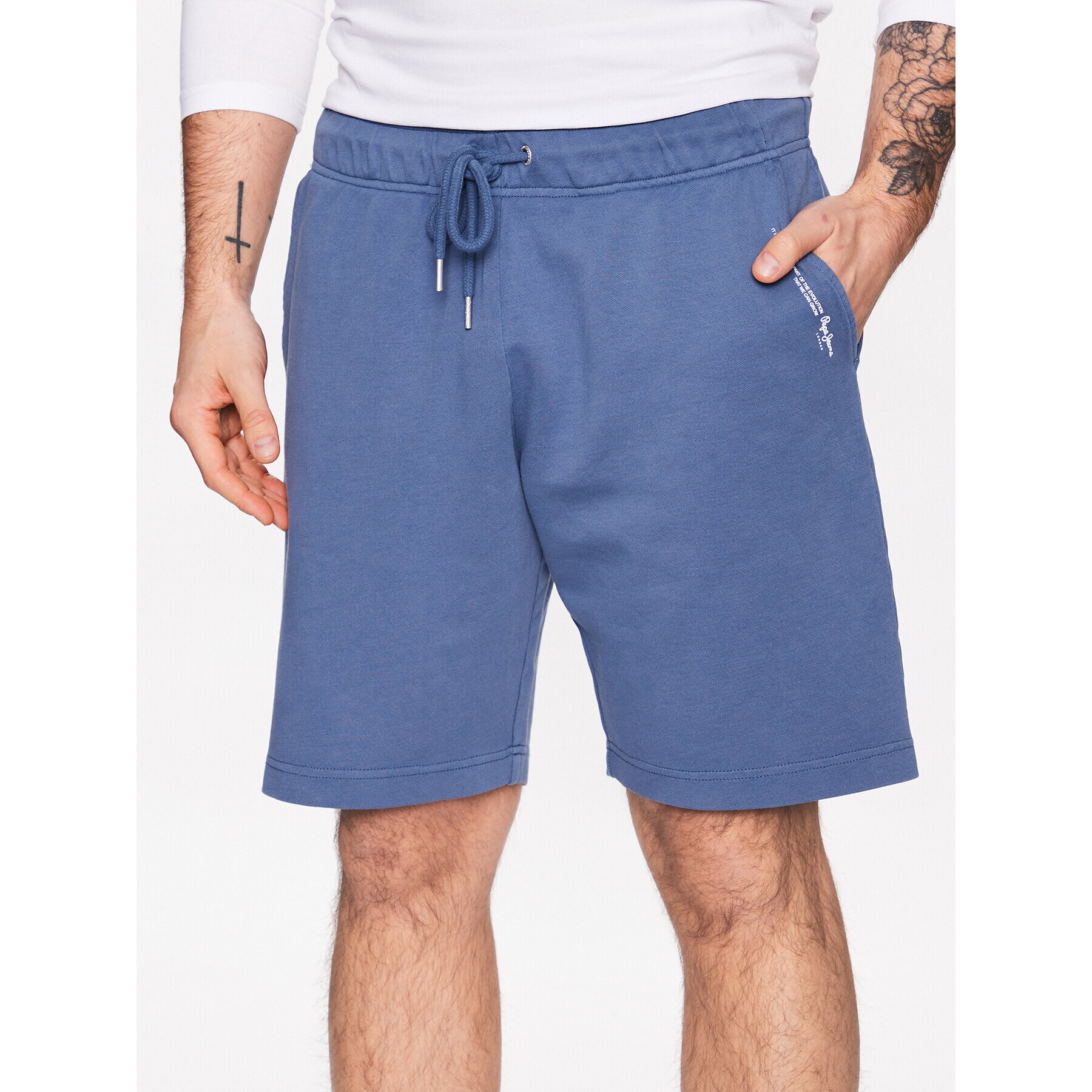 Pepe Jeans Szövet rövidnadrág David Short PM801011 Kék Regular Fit - Pepit.hu