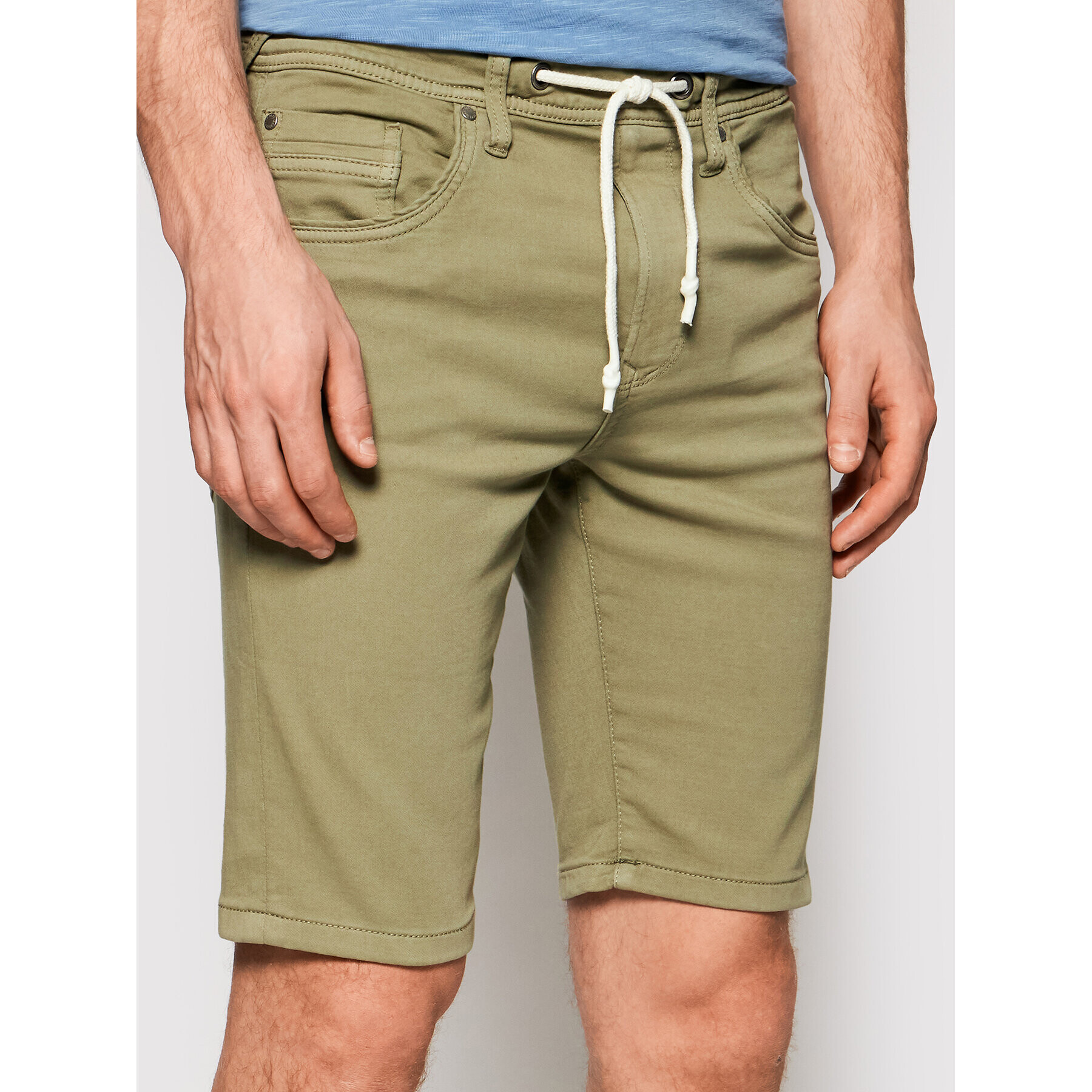 Pepe Jeans Szövet rövidnadrág Jagger PM800720 Zöld Regular Fit - Pepit.hu