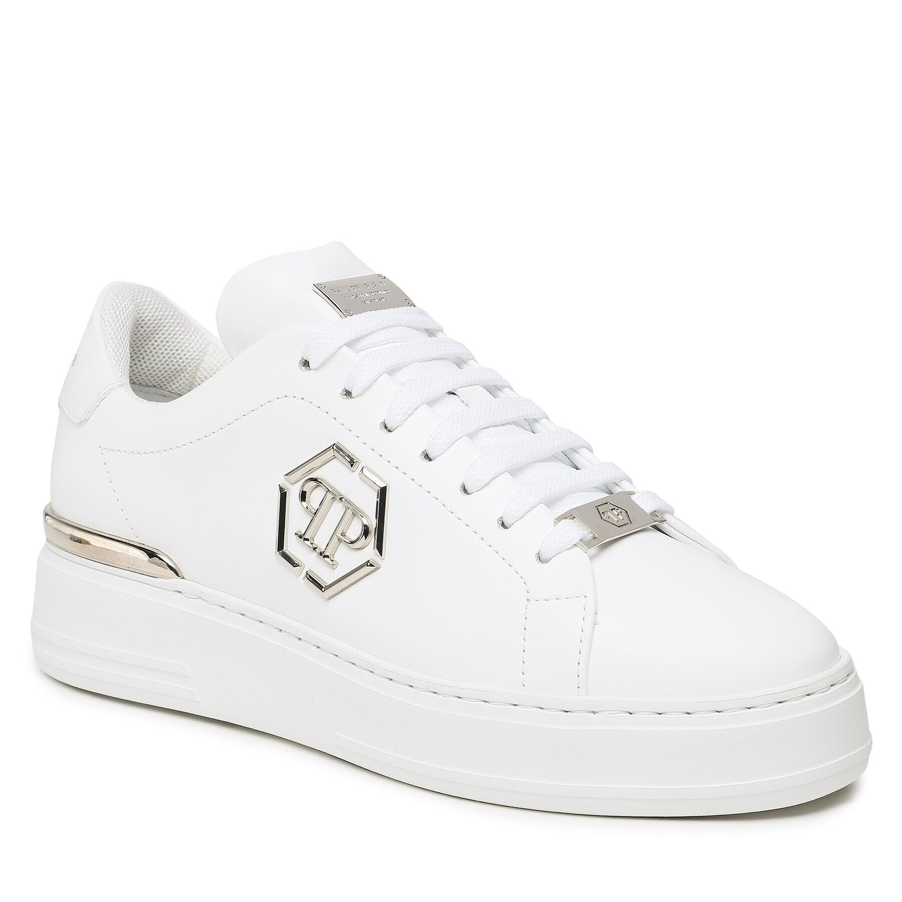 PHILIPP PLEIN Sportcipő Leather Lo-Top Sneaker FABS USC0379 PLE075N Fehér - Pepit.hu