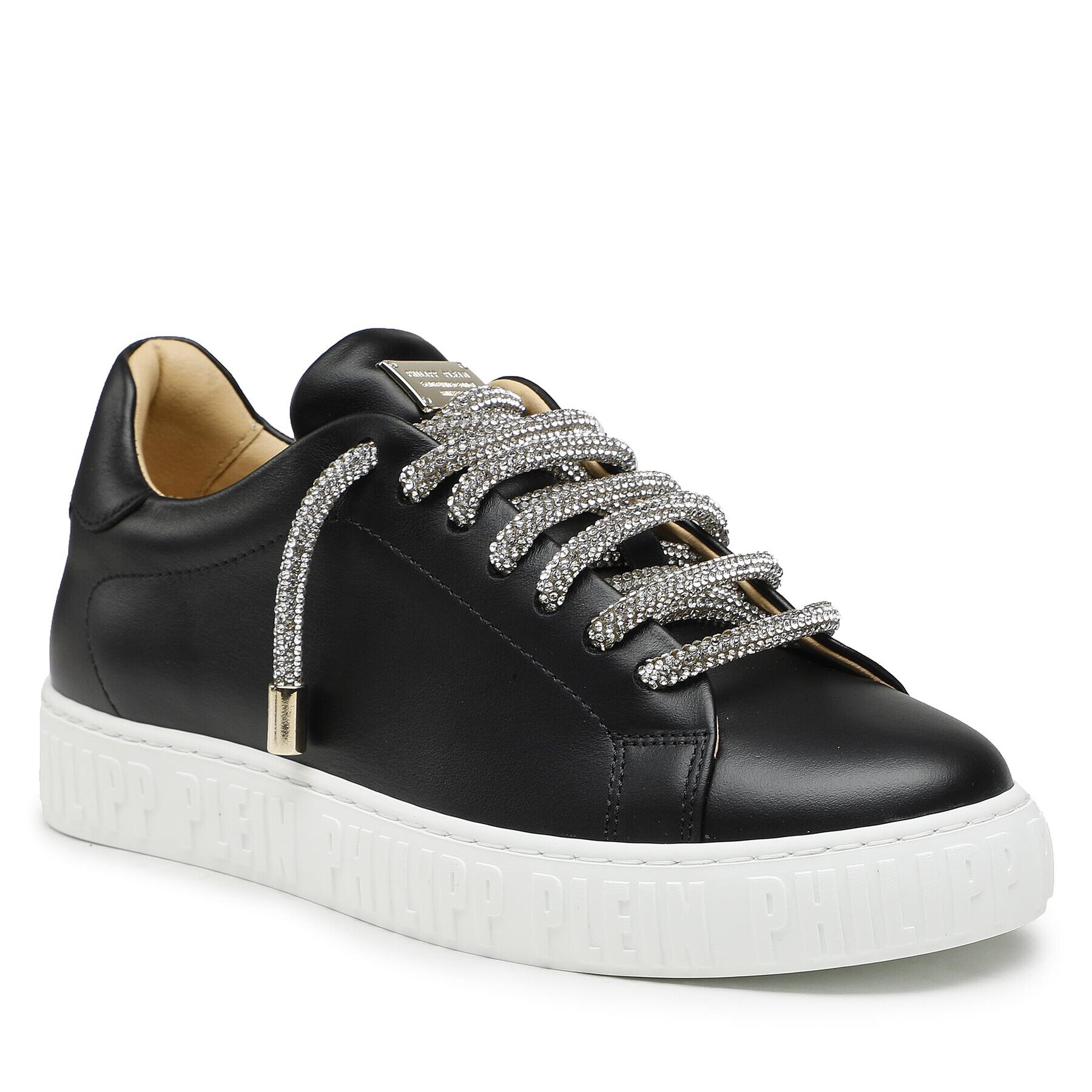 PHILIPP PLEIN Sportcipő Lo-Top Sneaker Basic AABS WSC2633 PLE075N Fekete ródium bevonat - Pepit.hu