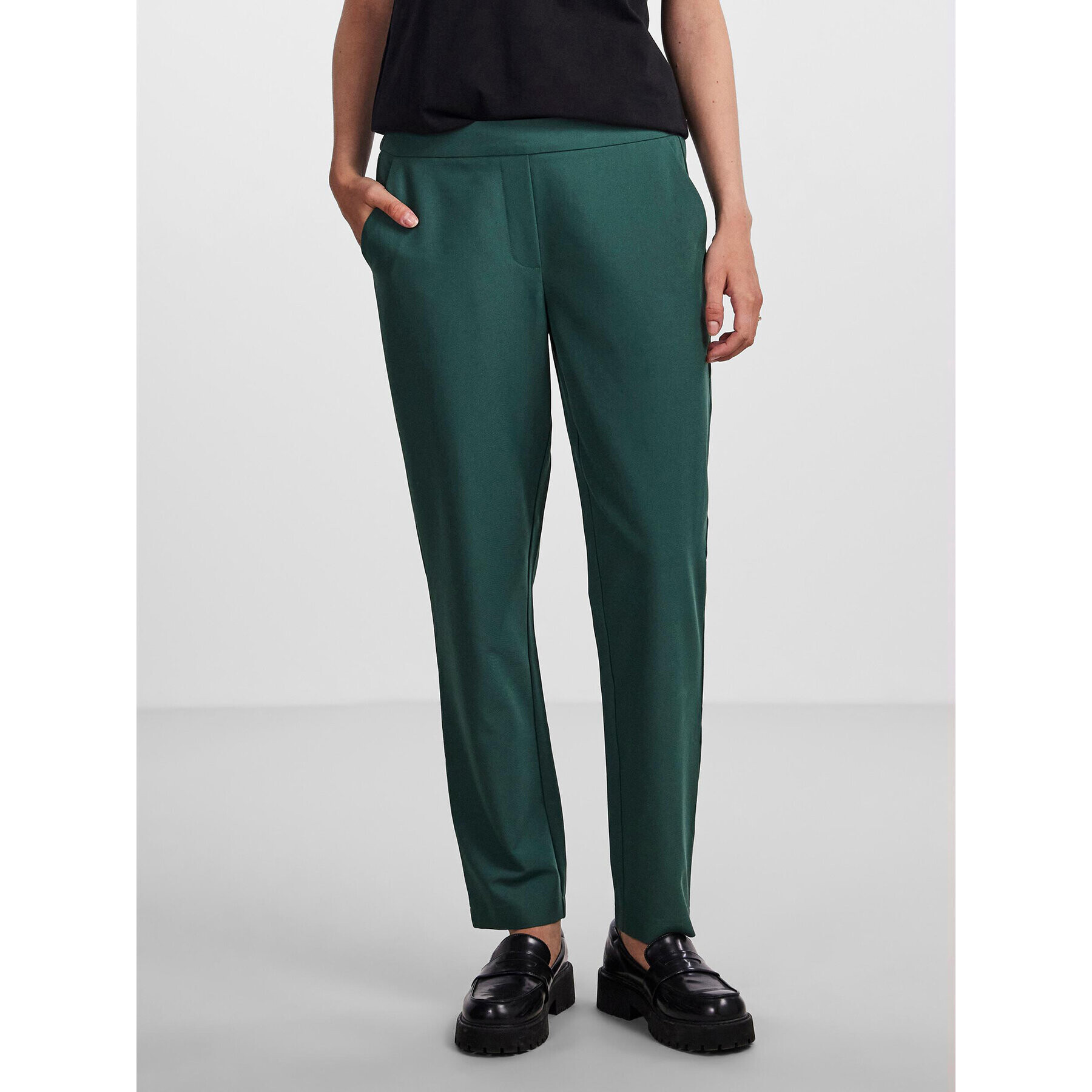 Pieces Chinos 17138427 Zöld Regular Fit - Pepit.hu