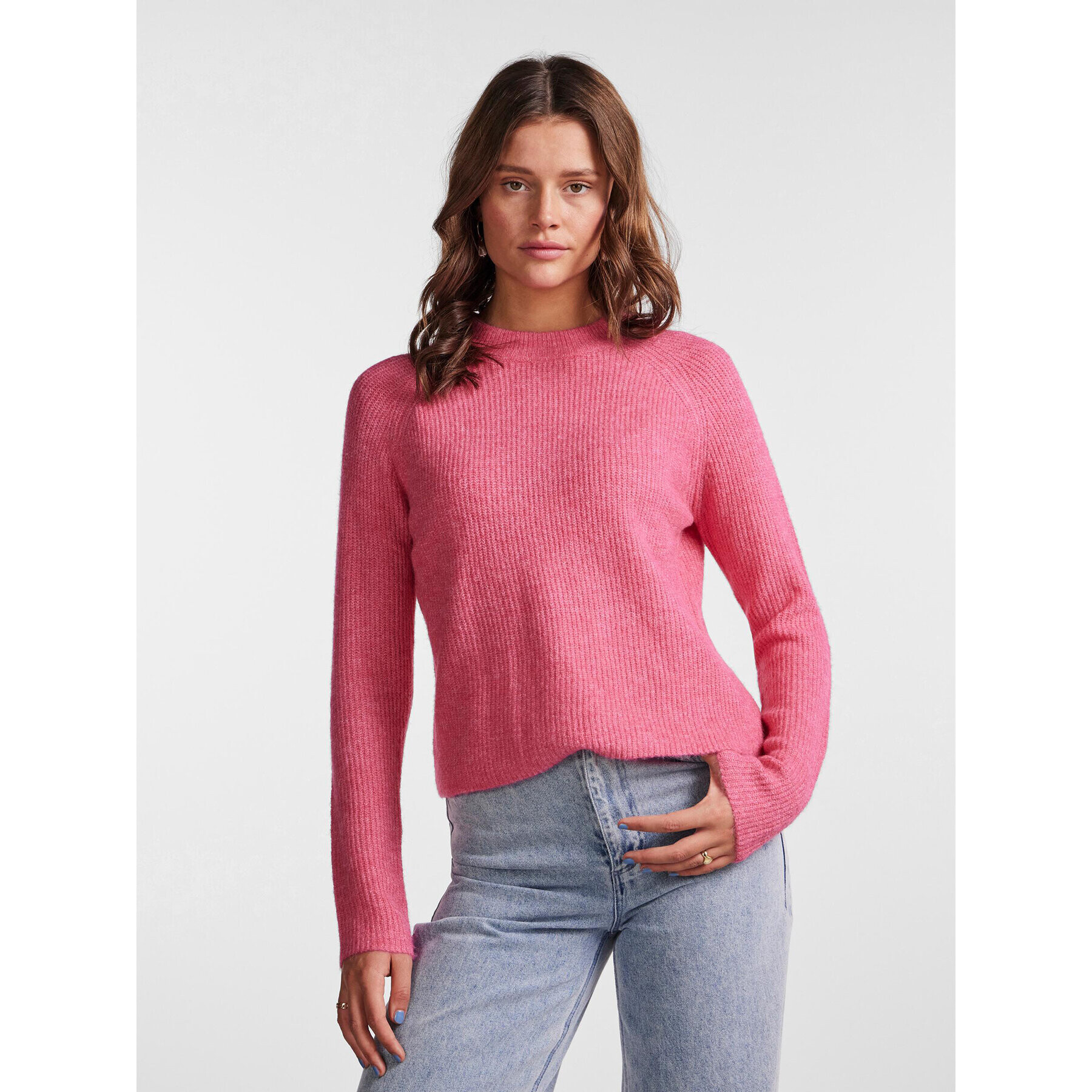 Pieces Sweater 17098262 Rózsaszín Regular Fit - Pepit.hu