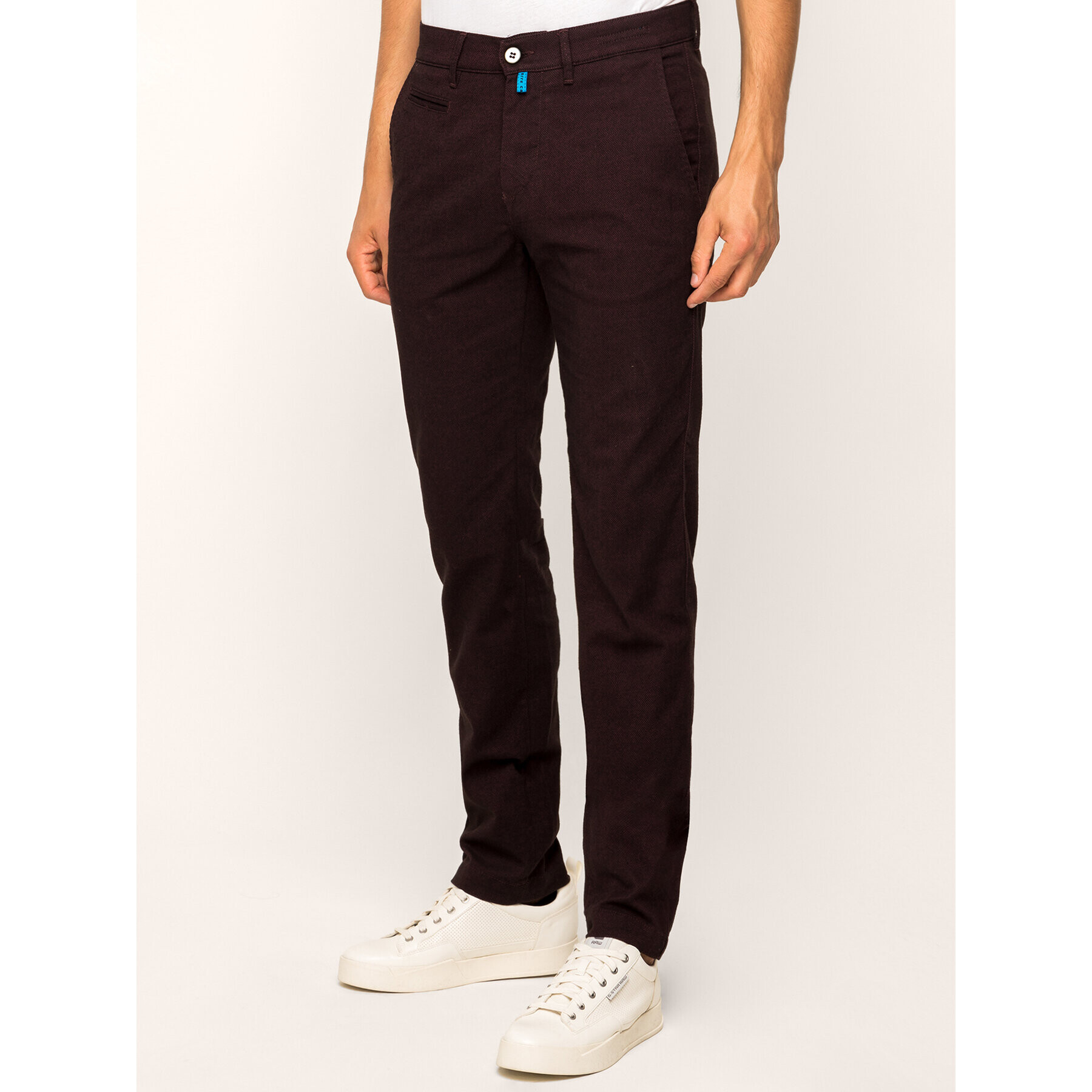 Pierre Cardin Chinos Lyon 33757/000/4746 Bordó Modern Fit - Pepit.hu