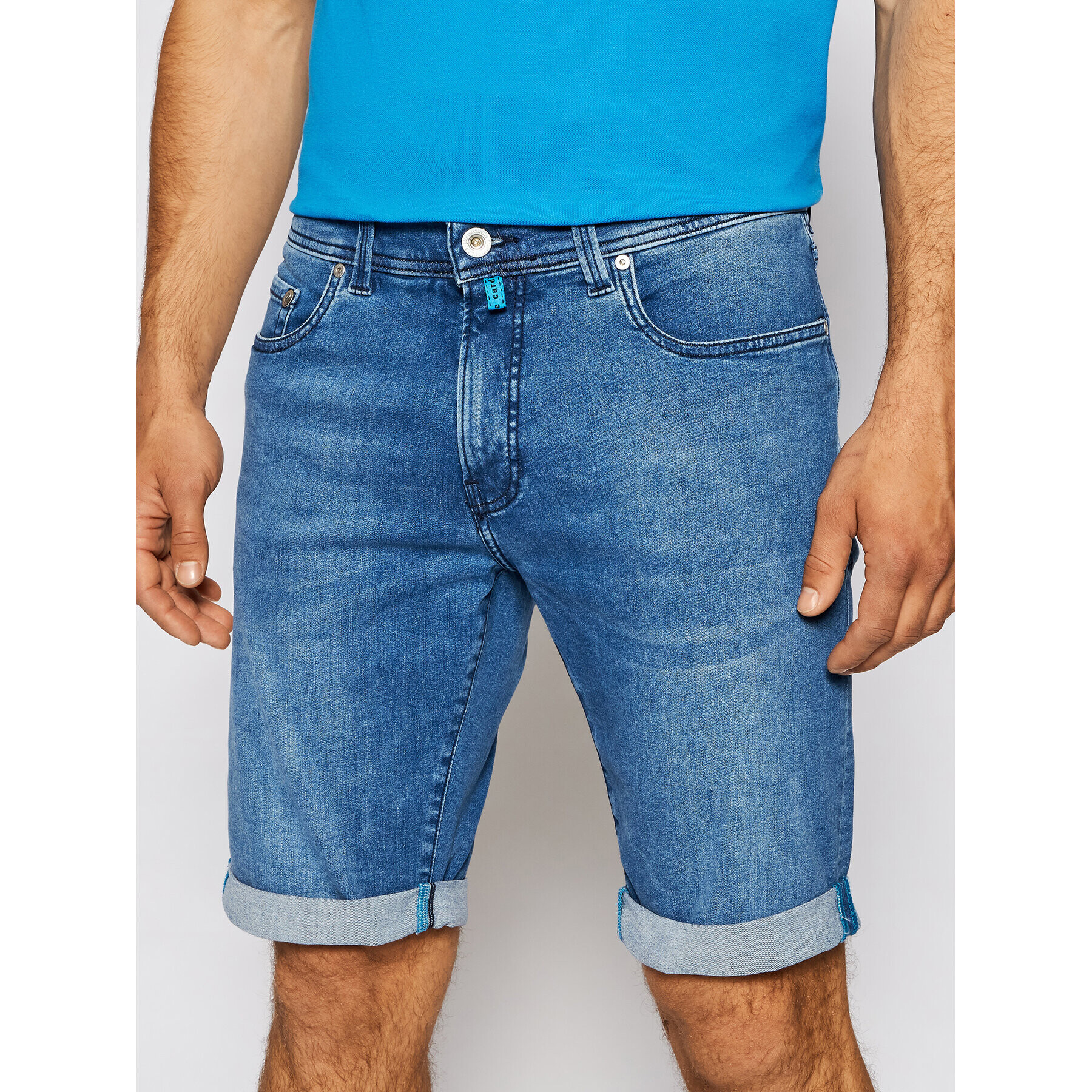 Pierre Cardin Farmer rövidnadrág 3452/000/8860 Sötétkék Tapered Fit - Pepit.hu