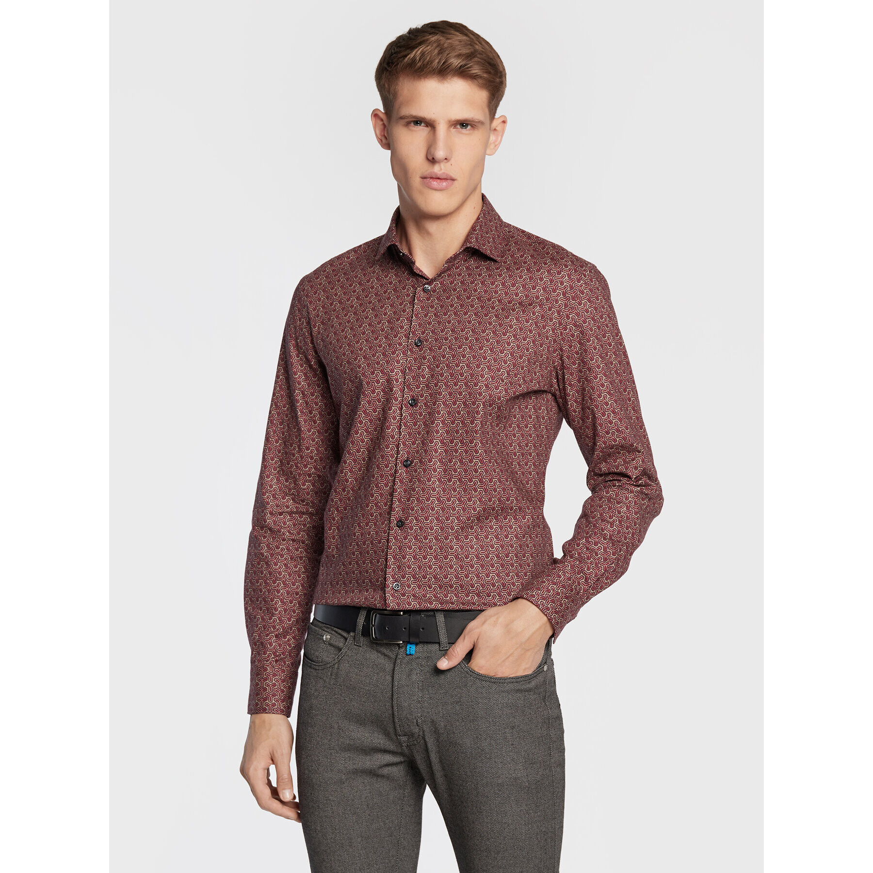 Pierre Cardin Ing 11401 0069 Bordó Tailored Fit - Pepit.hu