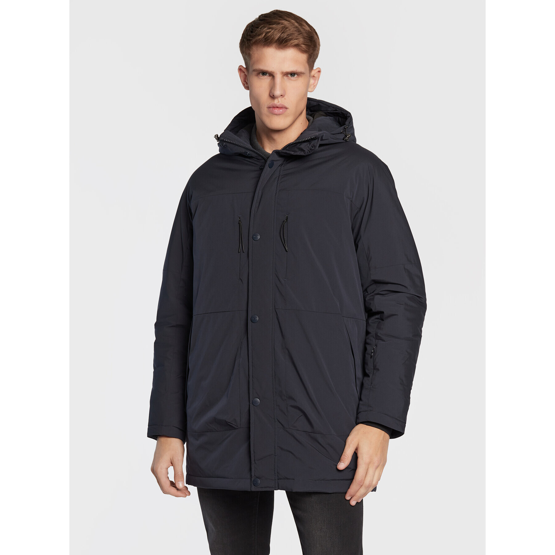 Pierre Cardin Parka 10027/000/0013 Sötétkék Regular Fit - Pepit.hu