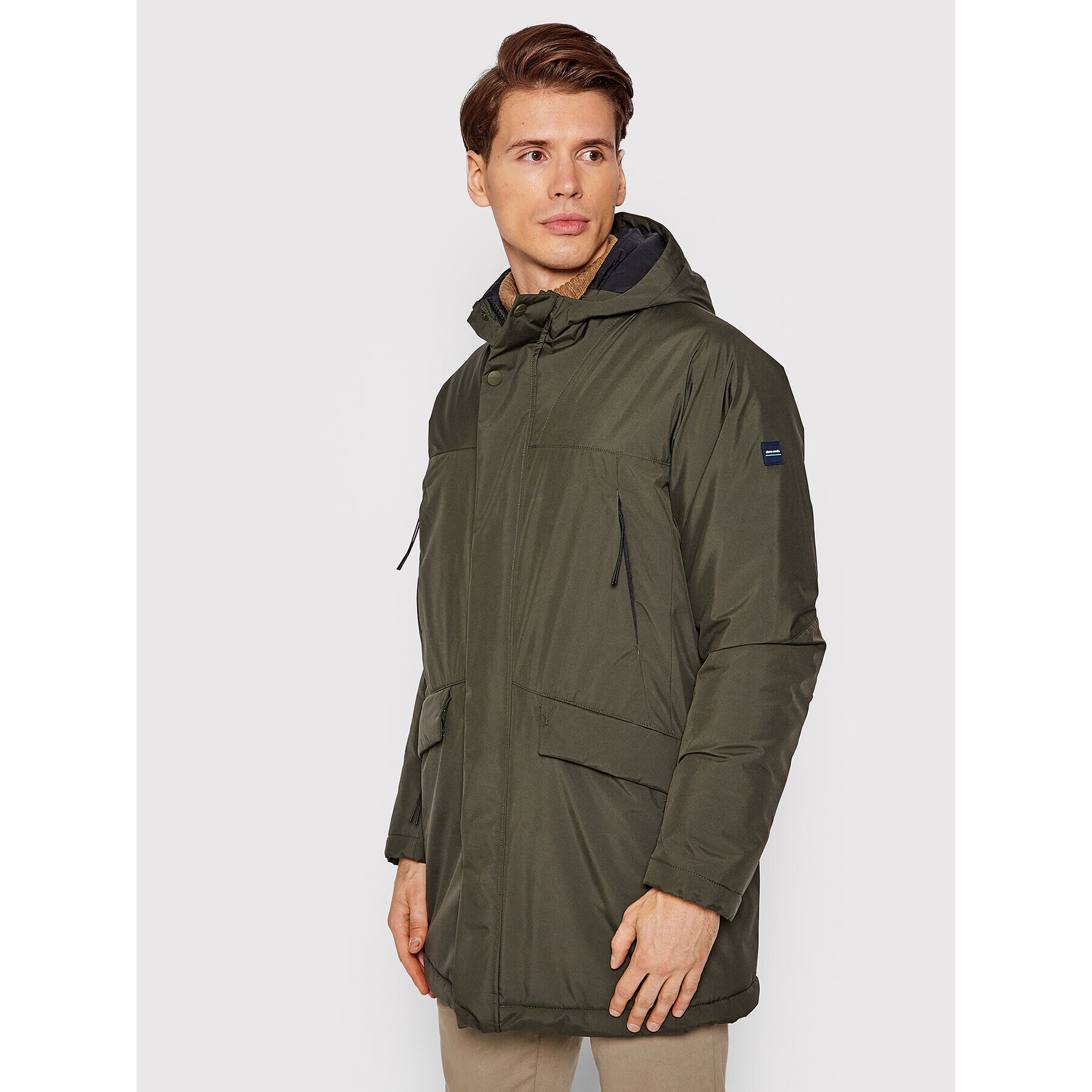 Pierre Cardin Parka 73320/000/4622 Zöld Regular Fit - Pepit.hu