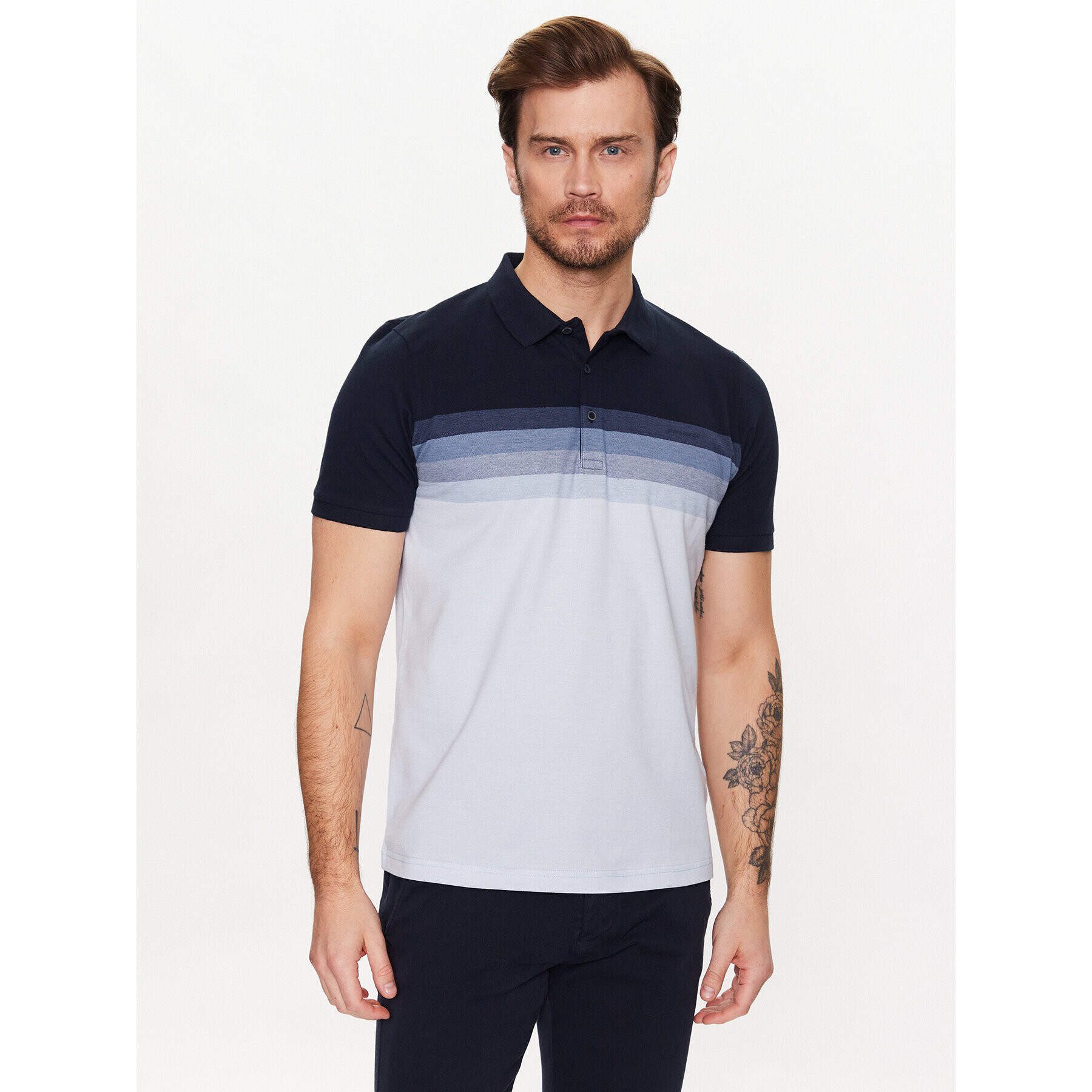 Pierre Cardin Pólóing 20534/000/2033 Kék Regular Fit - Pepit.hu