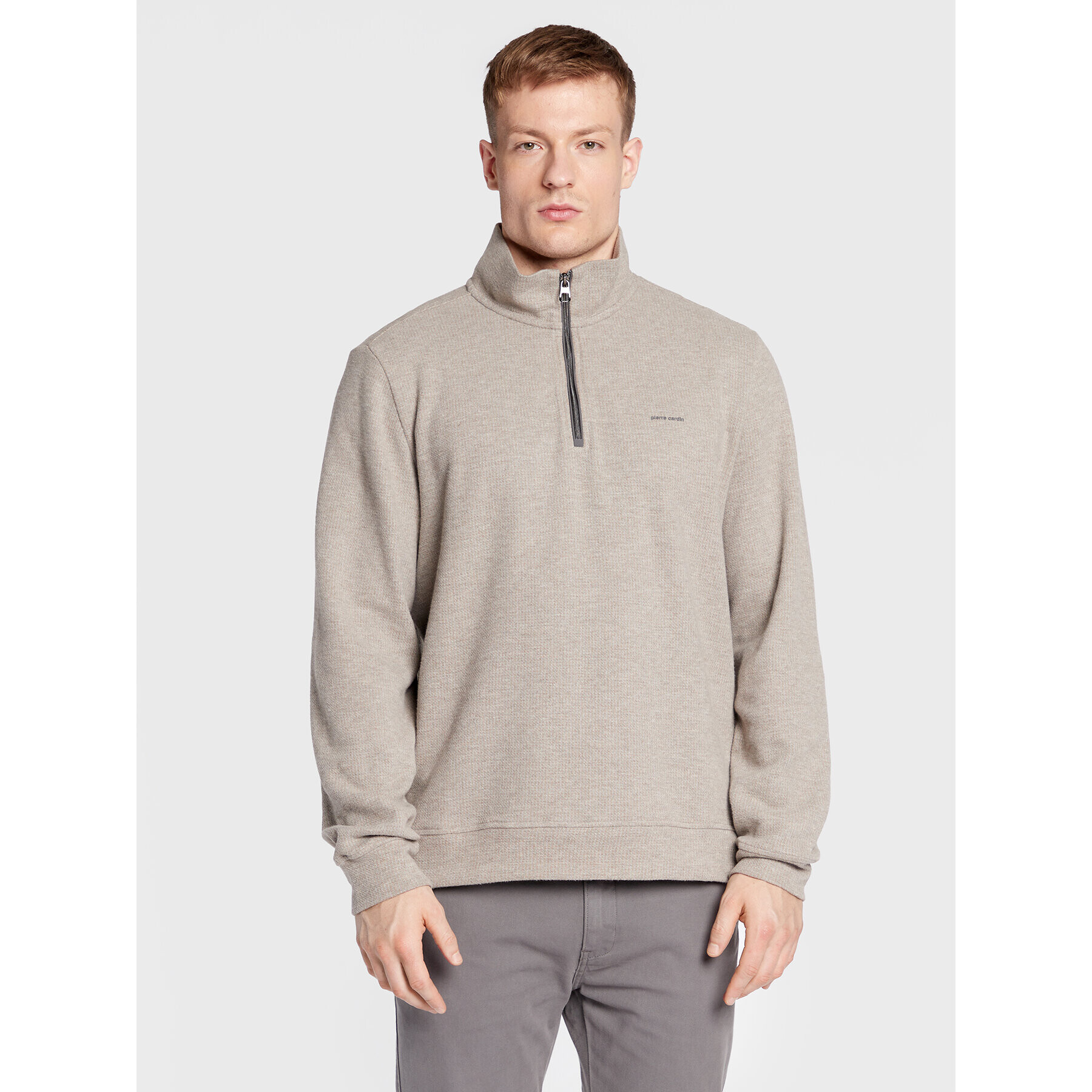 Pierre Cardin Sweater 40112/000/4006 Bézs Regular Fit - Pepit.hu