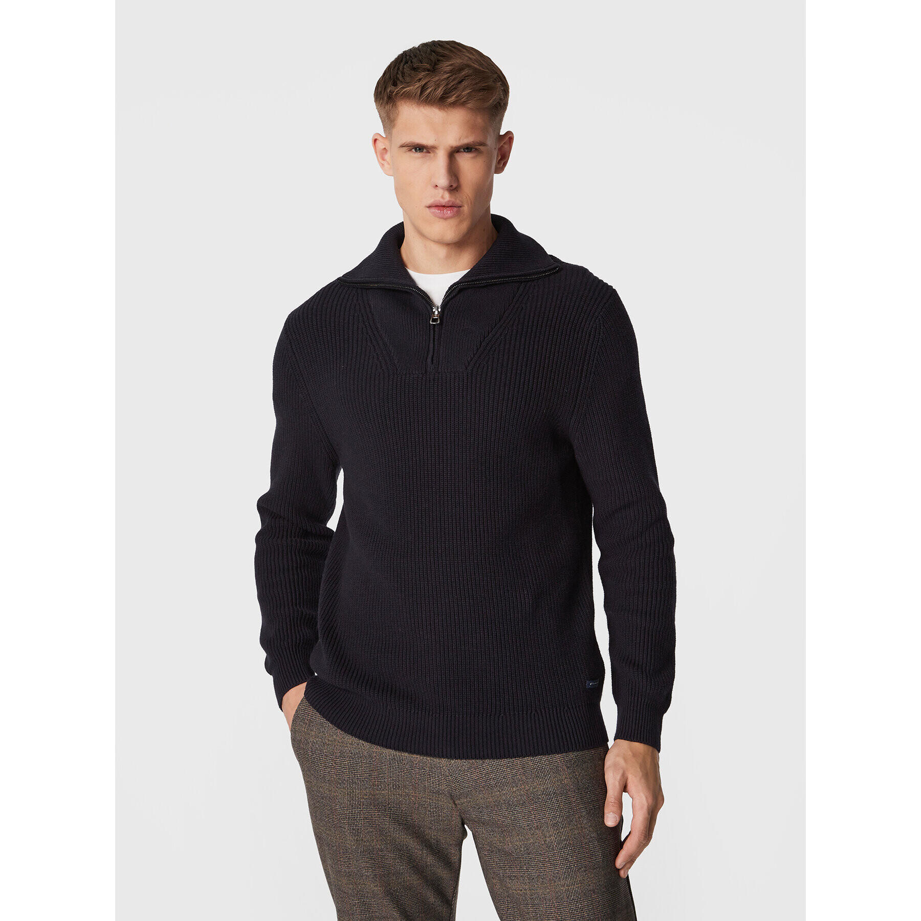 Pierre Cardin Sweater 50162/000/5011 Sötétkék Regular Fit - Pepit.hu