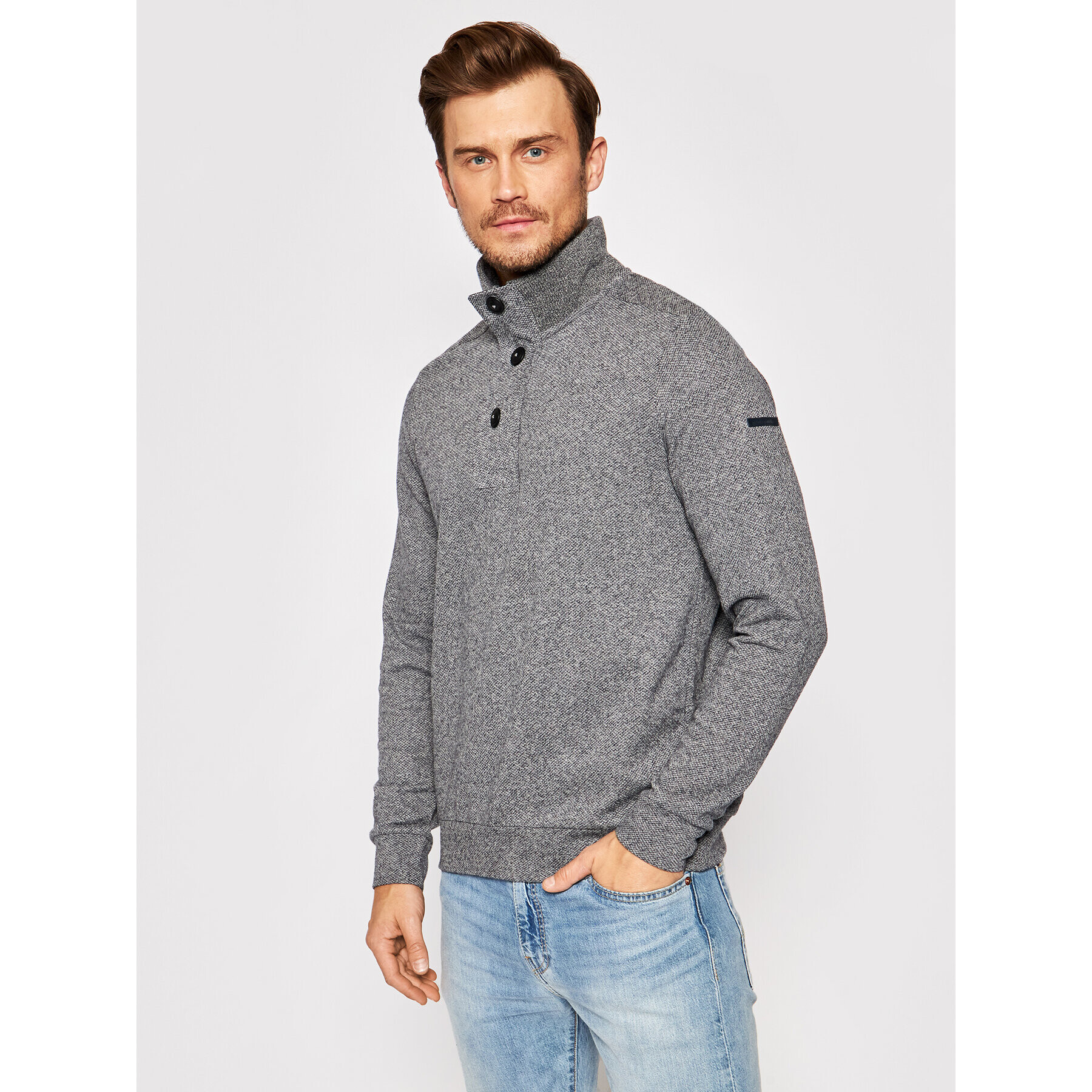 Pierre Cardin Sweater 54756/000/12429 Szürke Regular Fit - Pepit.hu