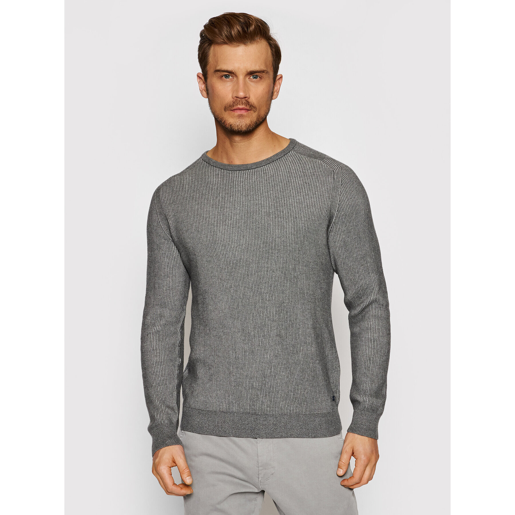 Pierre Cardin Sweater 55320/000/12549 Szürke Regular Fit - Pepit.hu