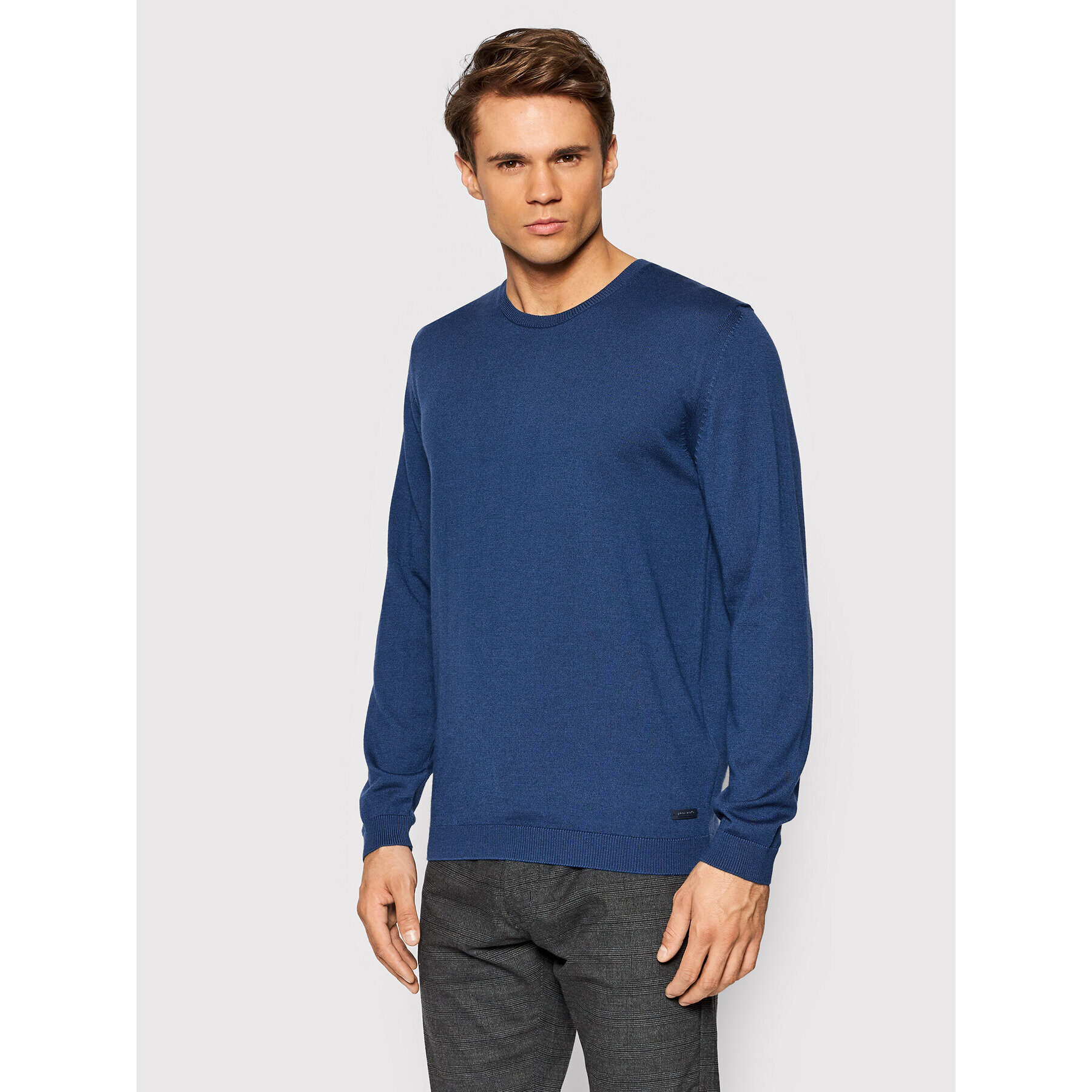 Pierre Cardin Sweater 55600/000/12540 Kék Regular Fit - Pepit.hu