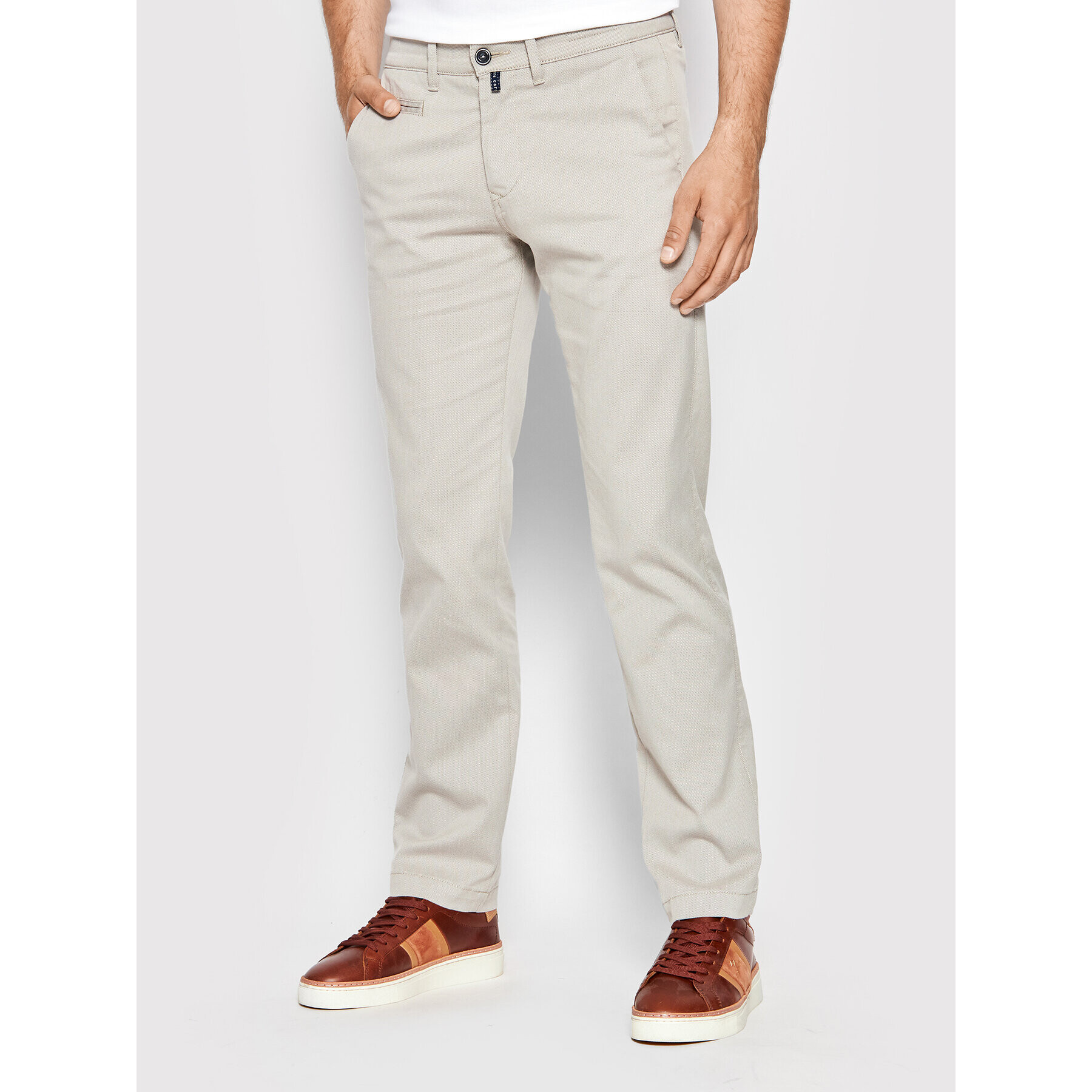 Pierre Cardin Szövet nadrág 33747/000/1003 Bézs Lyon Tapered Fit - Pepit.hu