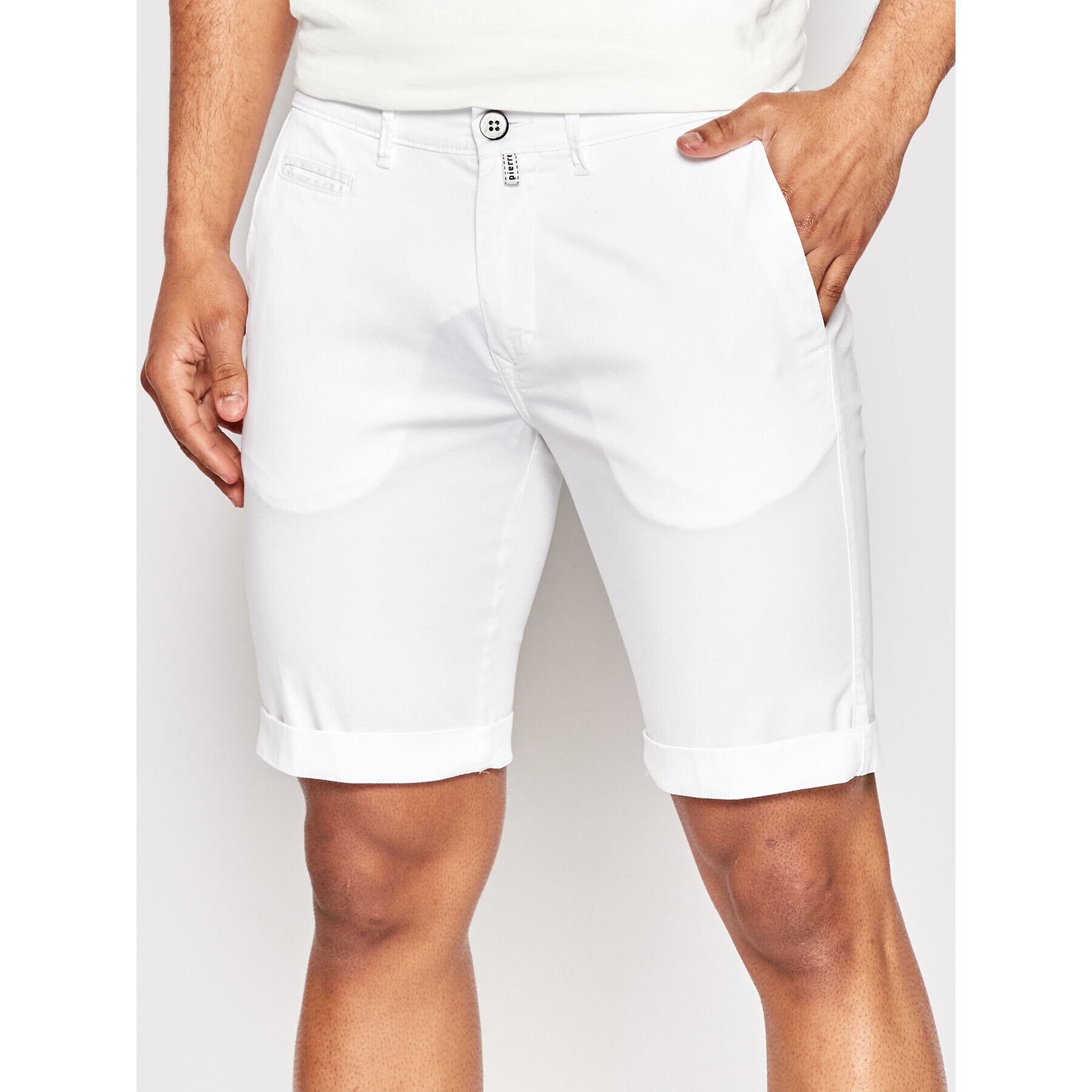 Pierre Cardin Szövet rövidnadrág 34770/000/4007 Fehér Slim Fit - Pepit.hu