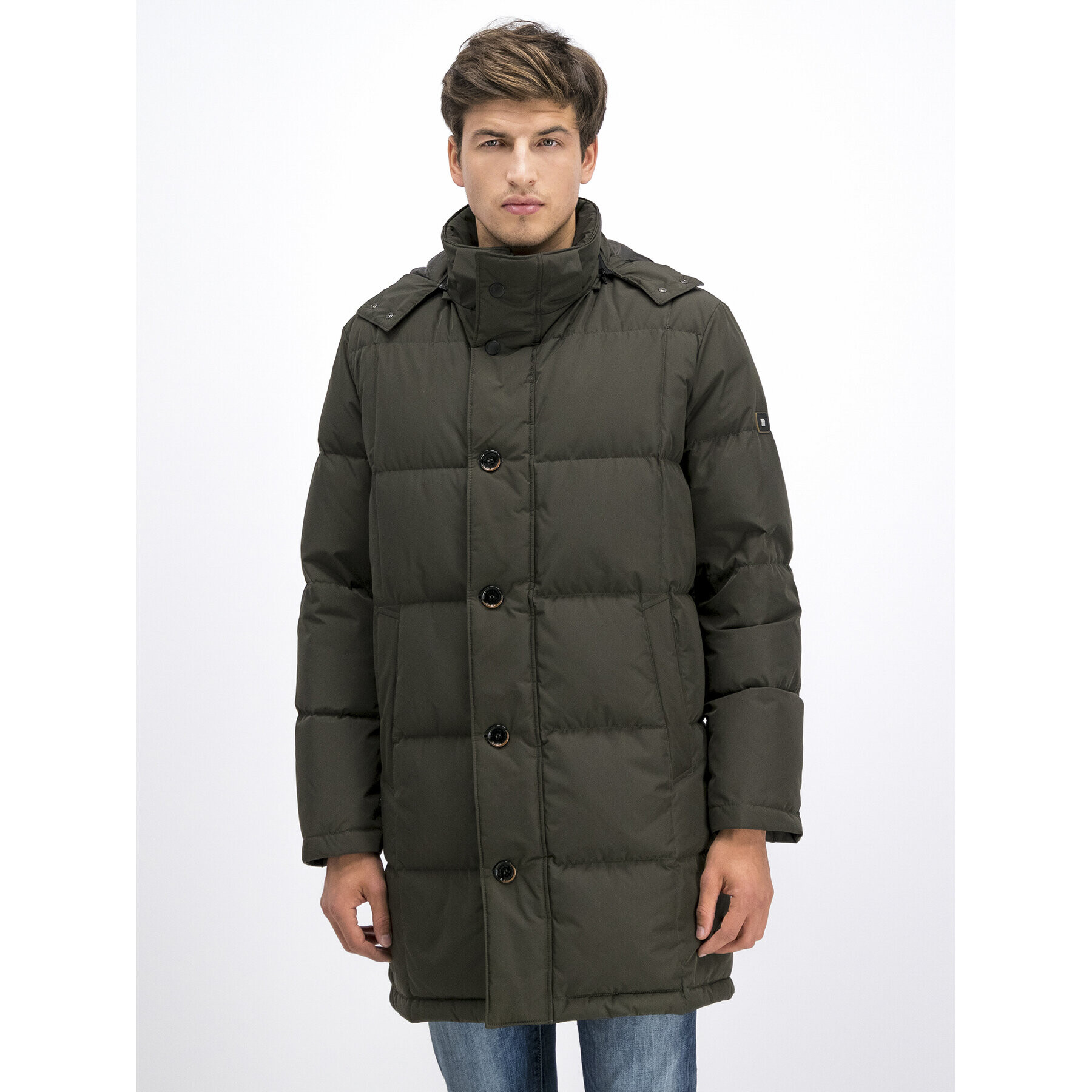 Pierre Cardin Télikabát 69880 Zöld Regular Fit - Pepit.hu