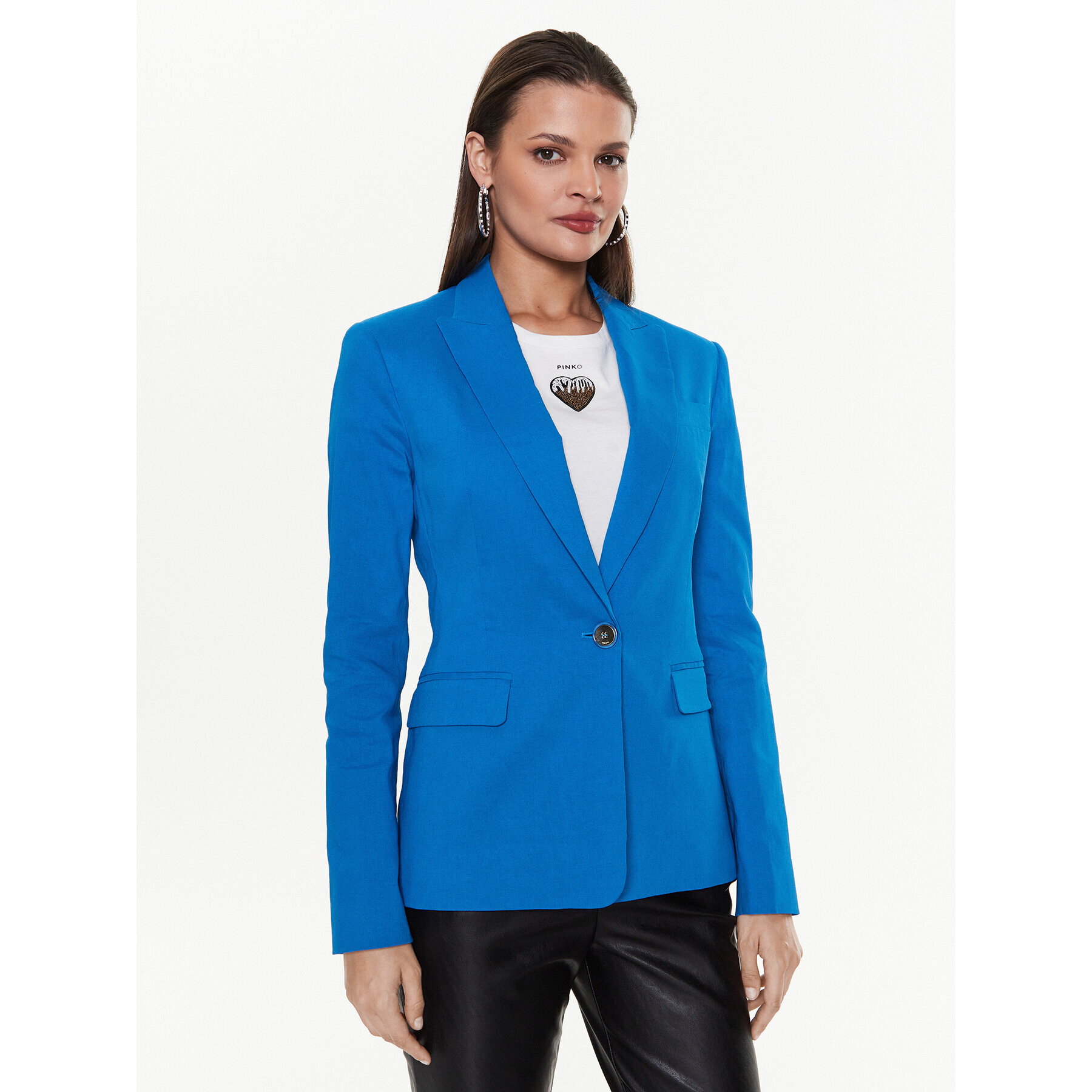 Pinko Zakó Equilibrato 100987 A0IM Kék Slim Fit - Pepit.hu