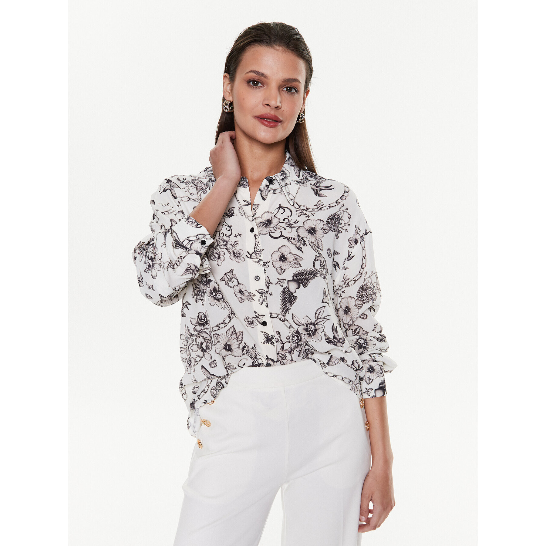 Pinko Ing Corisha 100855 A0OM Fehér Regular Fit - Pepit.hu