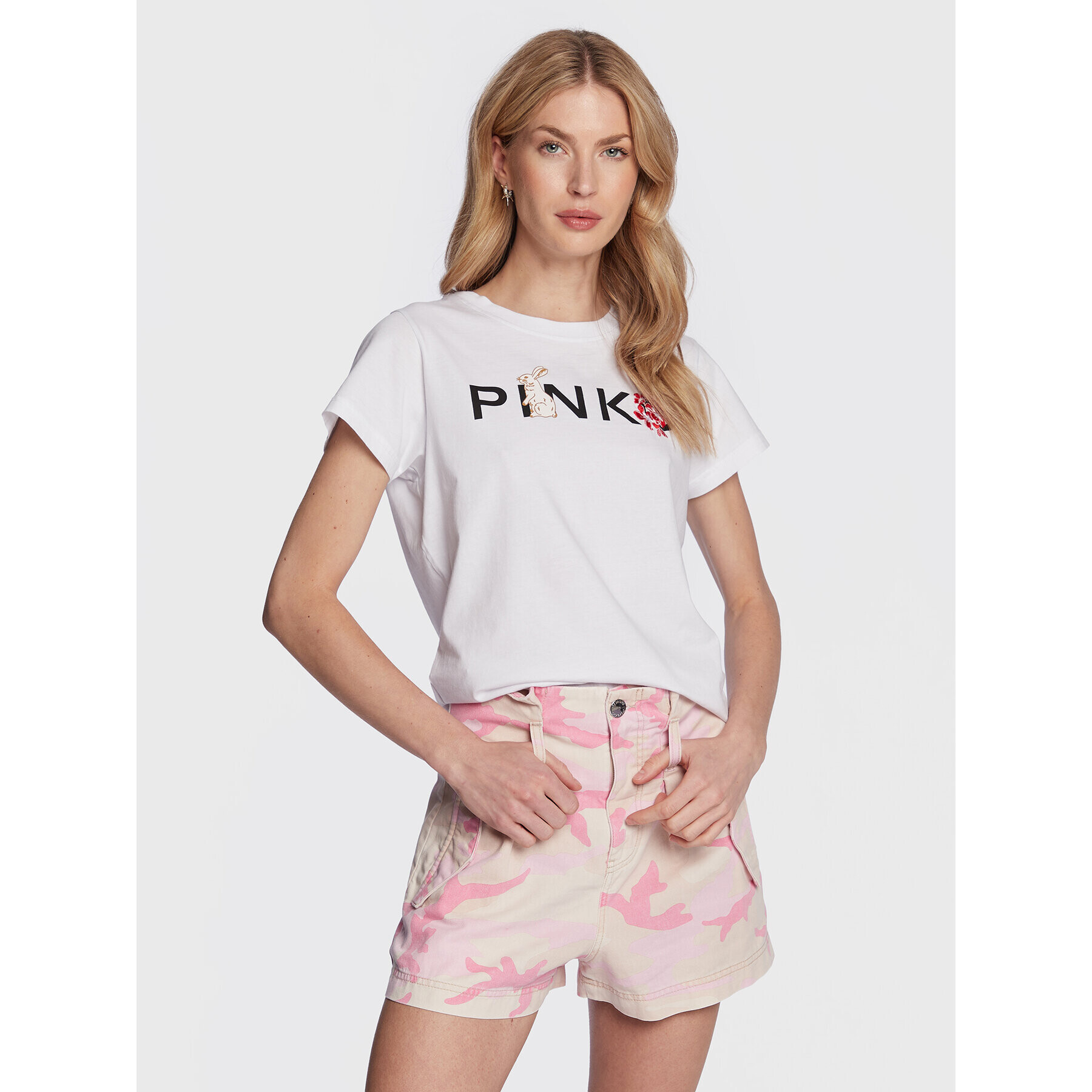 Pinko Póló 100373 A0UN Fehér Regular Fit - Pepit.hu