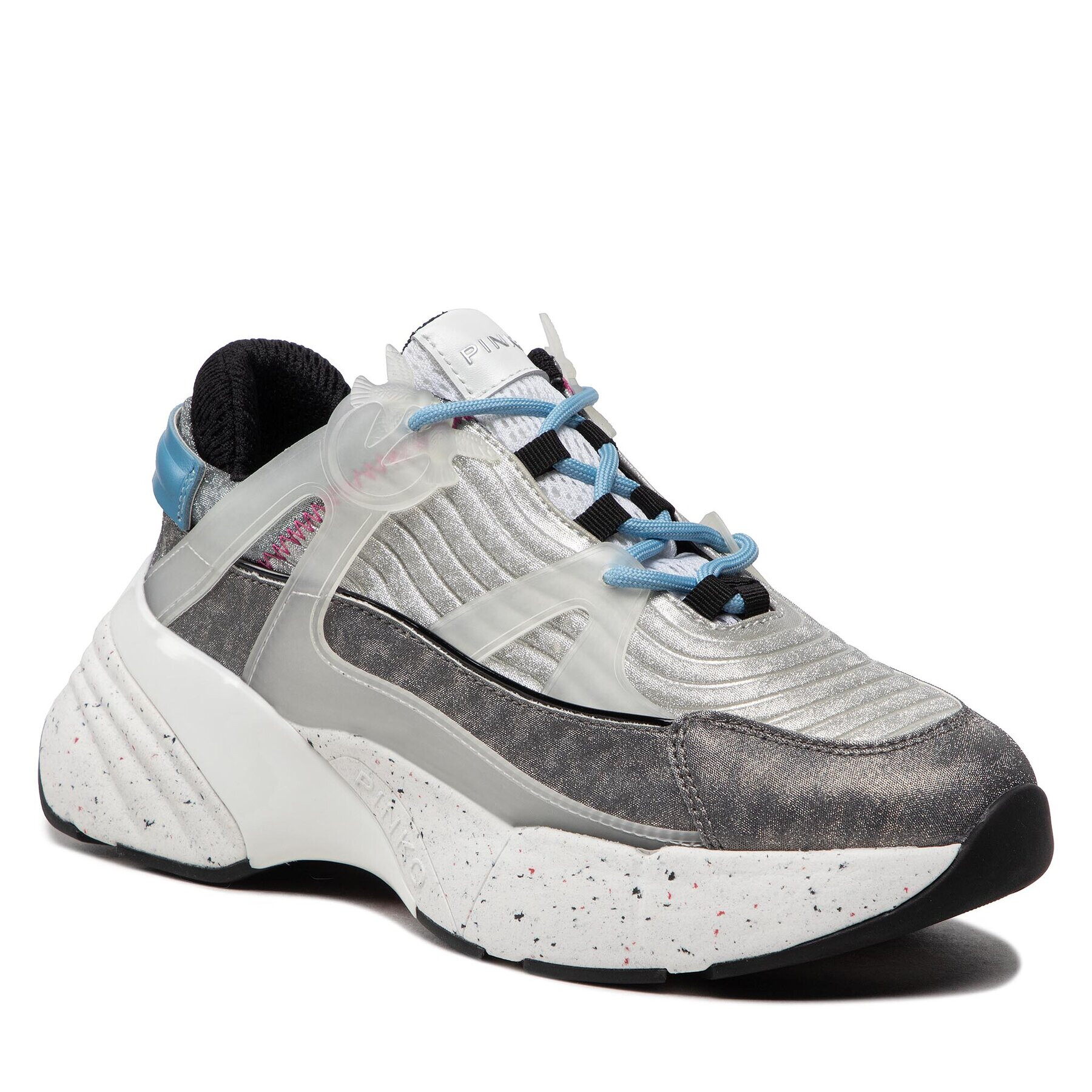 Pinko Sportcipő Rubino 4.0 Sneaker AI 22-23 BLKS1 1H2152 A092 Ezüst - Pepit.hu