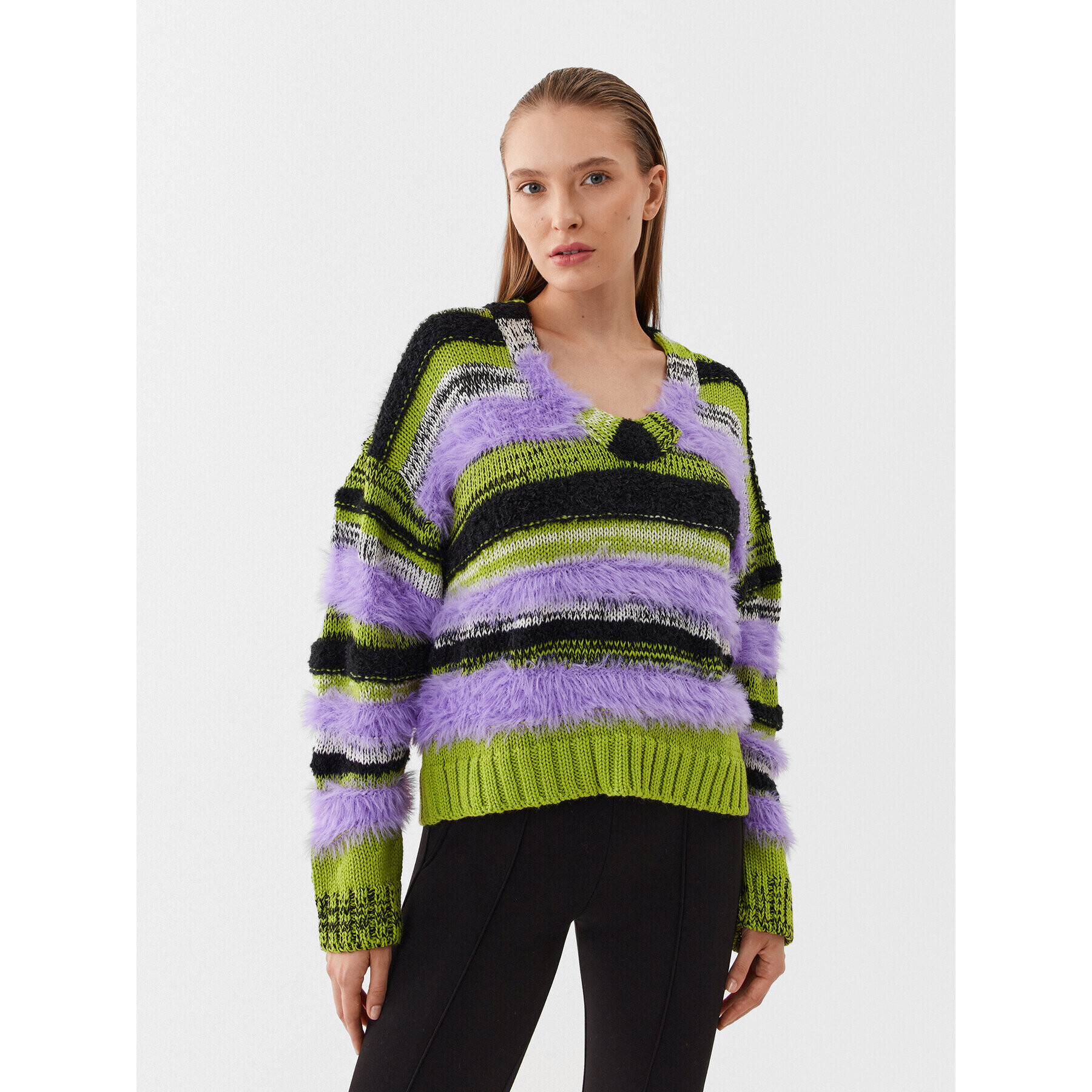 Pinko Sweater Alalunga 101791 A15K Színes Regular Fit - Pepit.hu