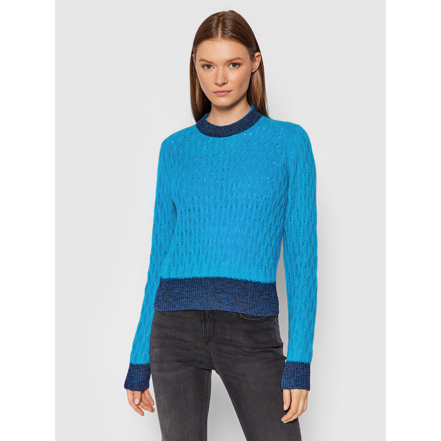 Pinko Sweater Asciutto 1 1G16TU Y7EQ Kék Regular Fit - Pepit.hu