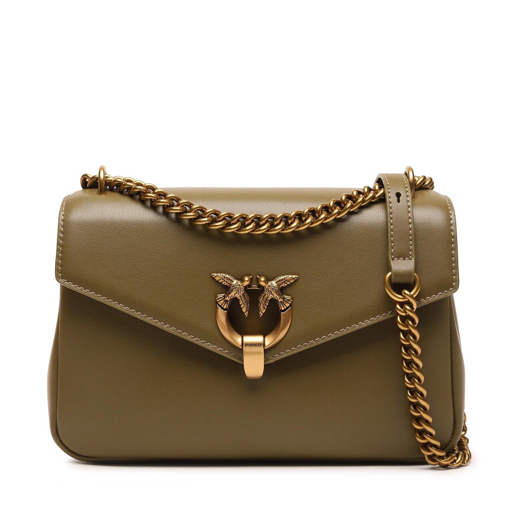 Pinko Táska Cupido Messenger Classic AI 23-24 PLTT 101512 A0QO Khaki - Pepit.hu