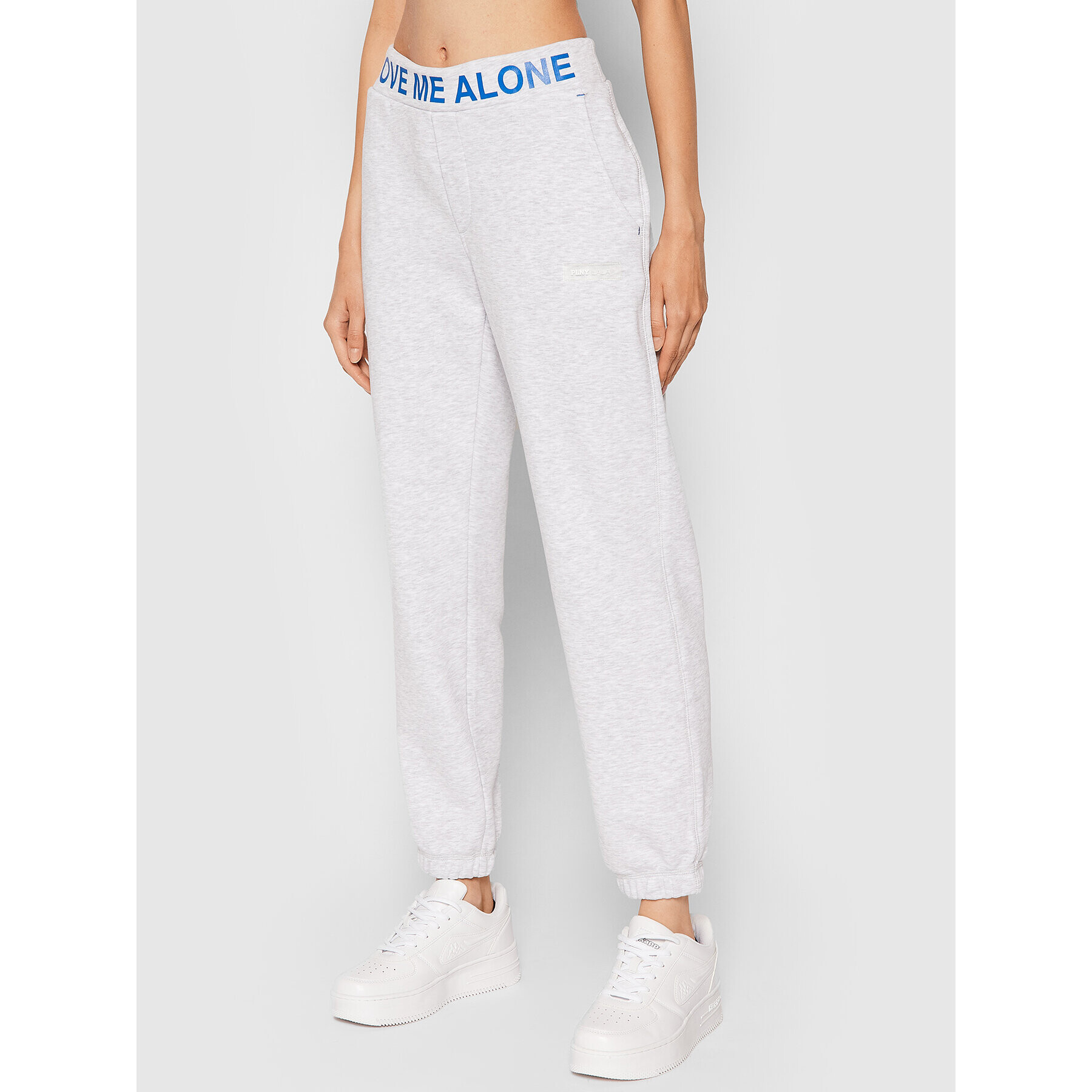 PLNY LALA Melegítő alsó Love Me Alone PL-SP-MS-00050 Szürke Regular Fit - Pepit.hu