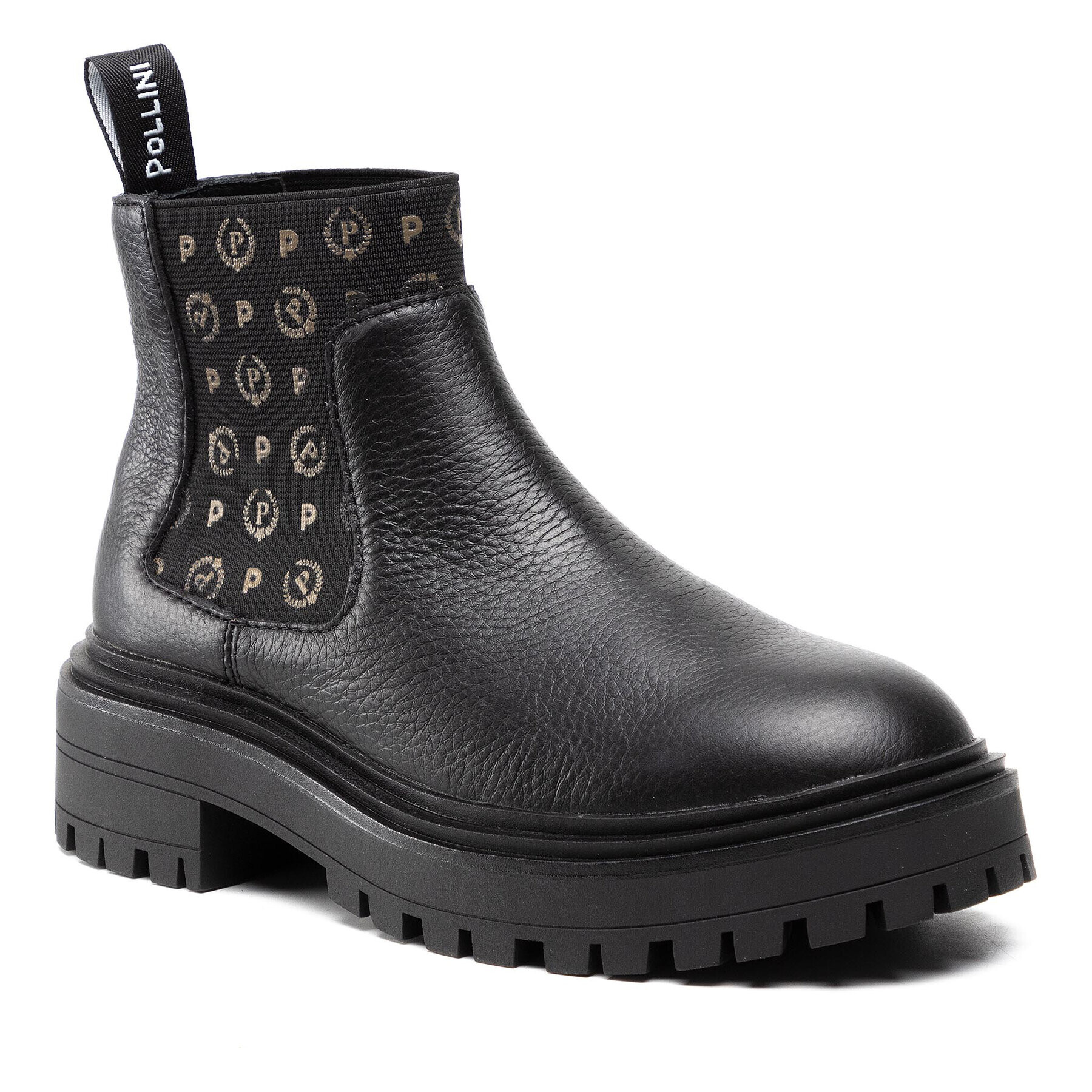 Pollini Bokacsizma TA21045G0DQ1F00A Fekete - Pepit.hu