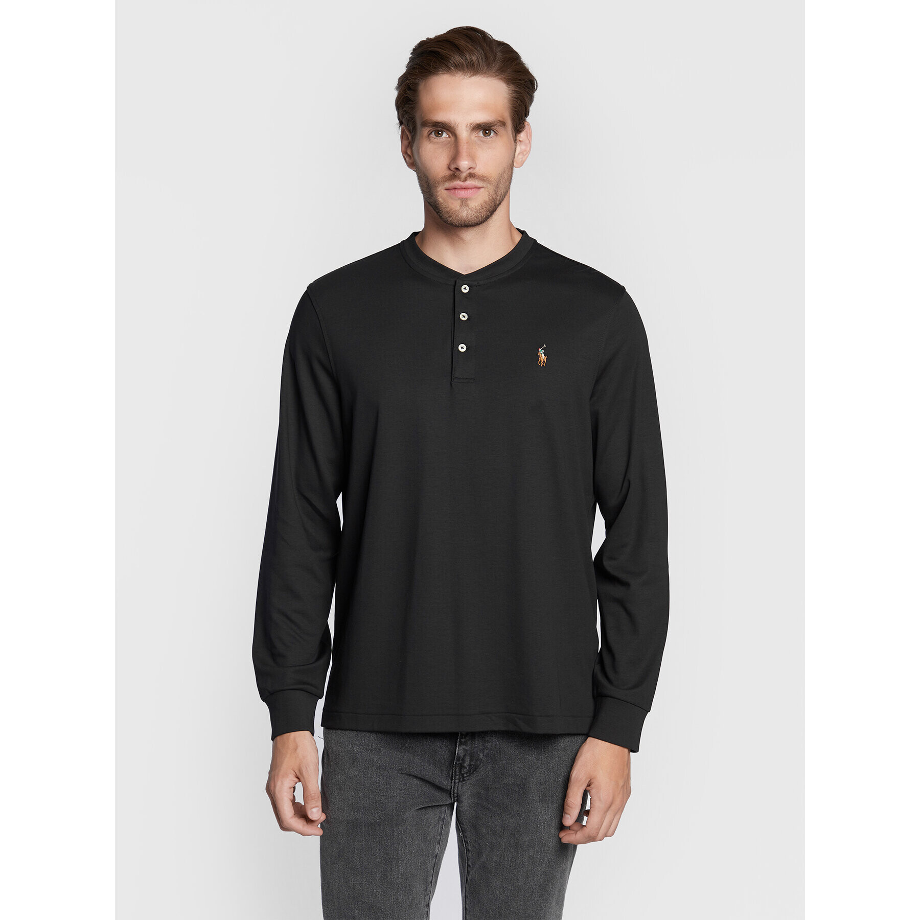 Polo Ralph Lauren Hosszú ujjú 710876614001 Fekete Slim Fit - Pepit.hu