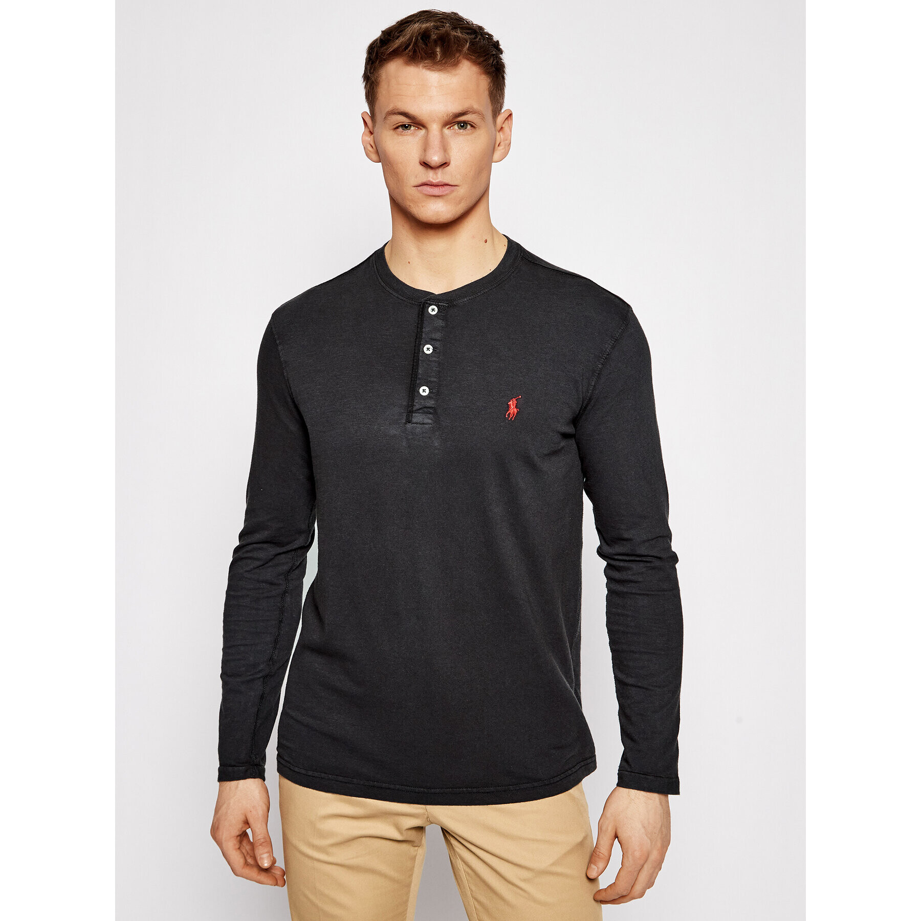 Polo Ralph Lauren Hosszú ujjú Lsl 710790058001 Fekete Regular Fit - Pepit.hu