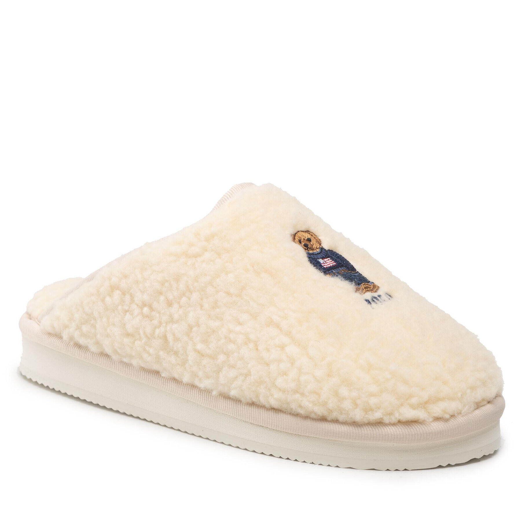 Polo Ralph Lauren Papucs Kayleigh Scuff II Bear RF103879 Bézs - Pepit.hu