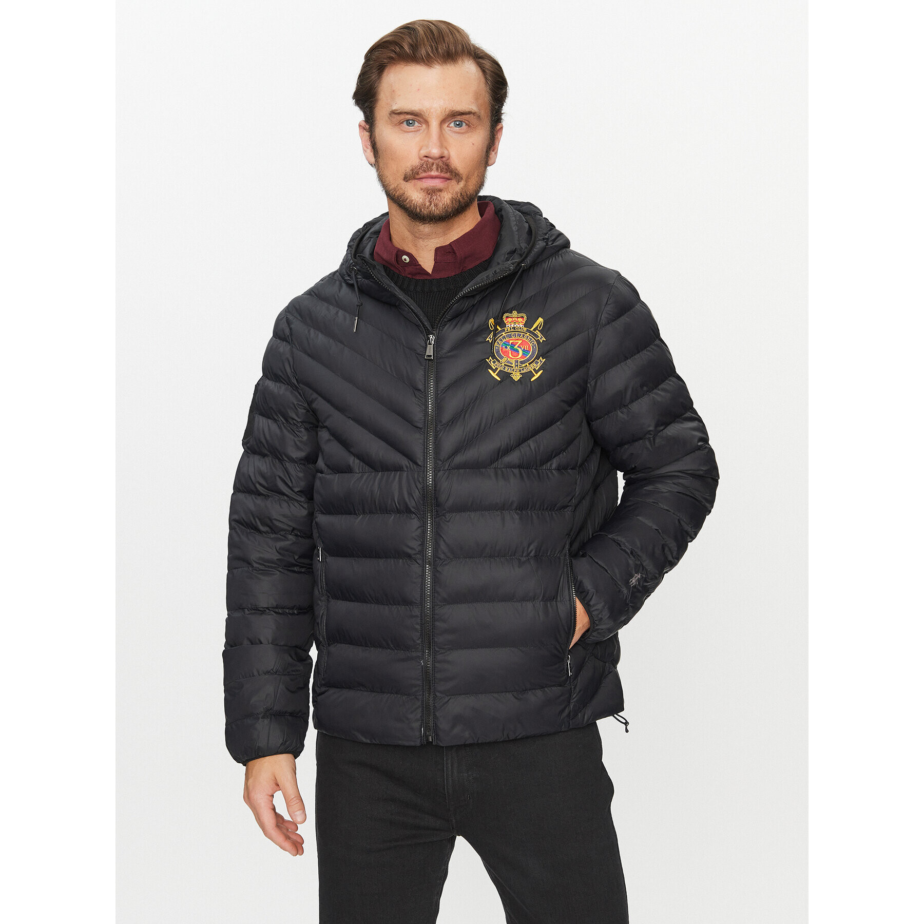 Polo Ralph Lauren Pehelykabát 710917902001 Fekete Regular Fit - Pepit.hu