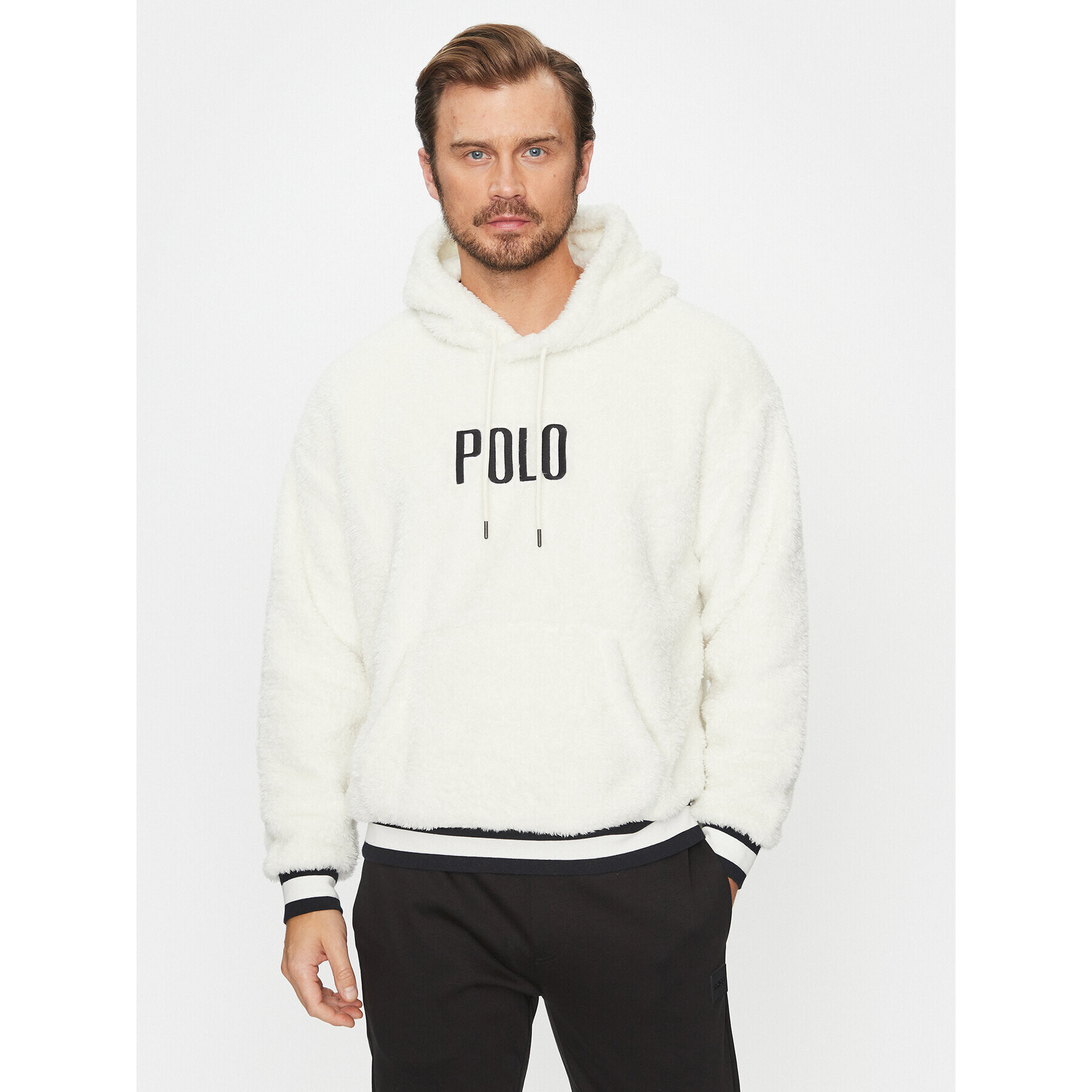 Polo Ralph Lauren Polár kabát 710920251001 Ekru Regular Fit - Pepit.hu