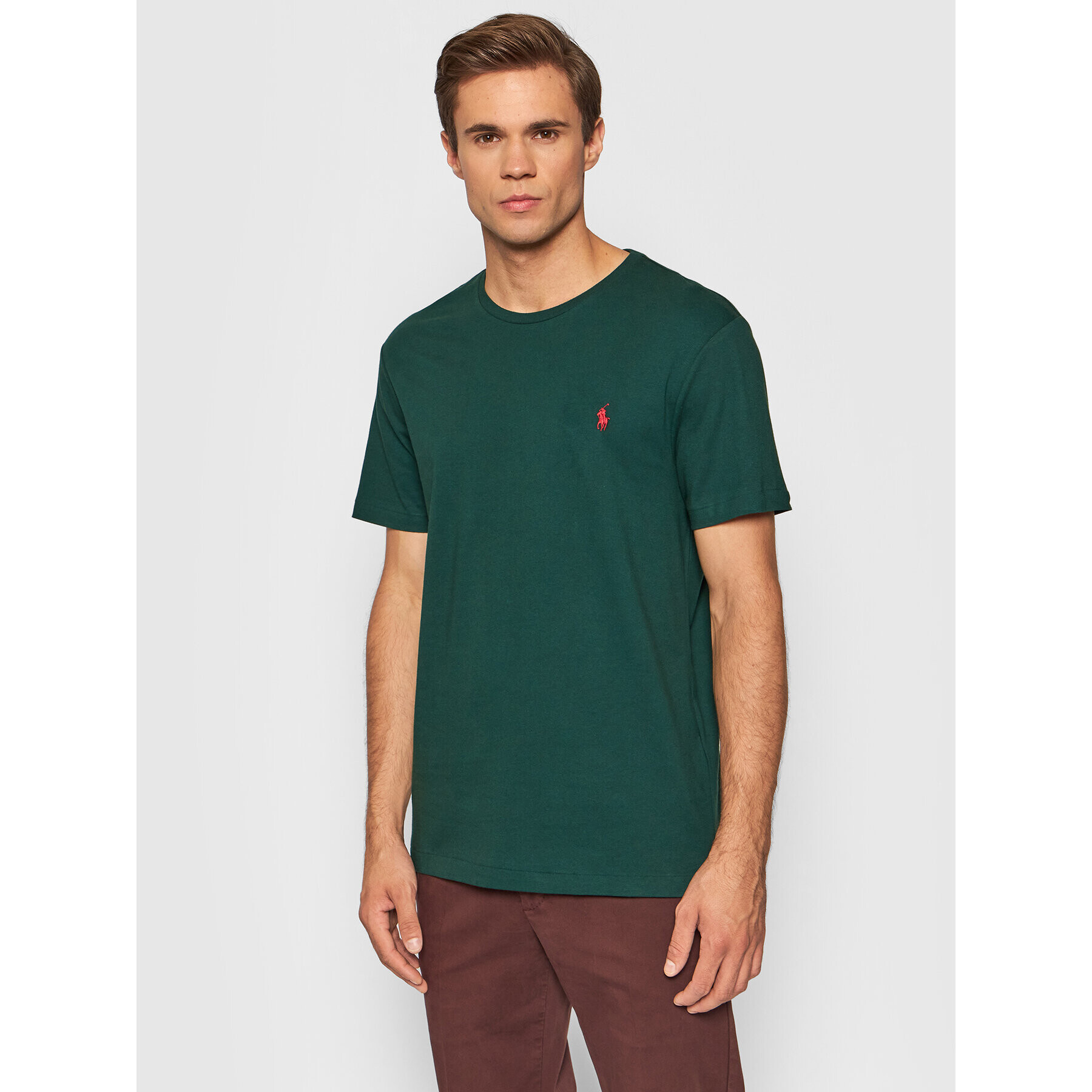 Polo Ralph Lauren Póló 710671438191 Zöld Custom Slim Fit - Pepit.hu