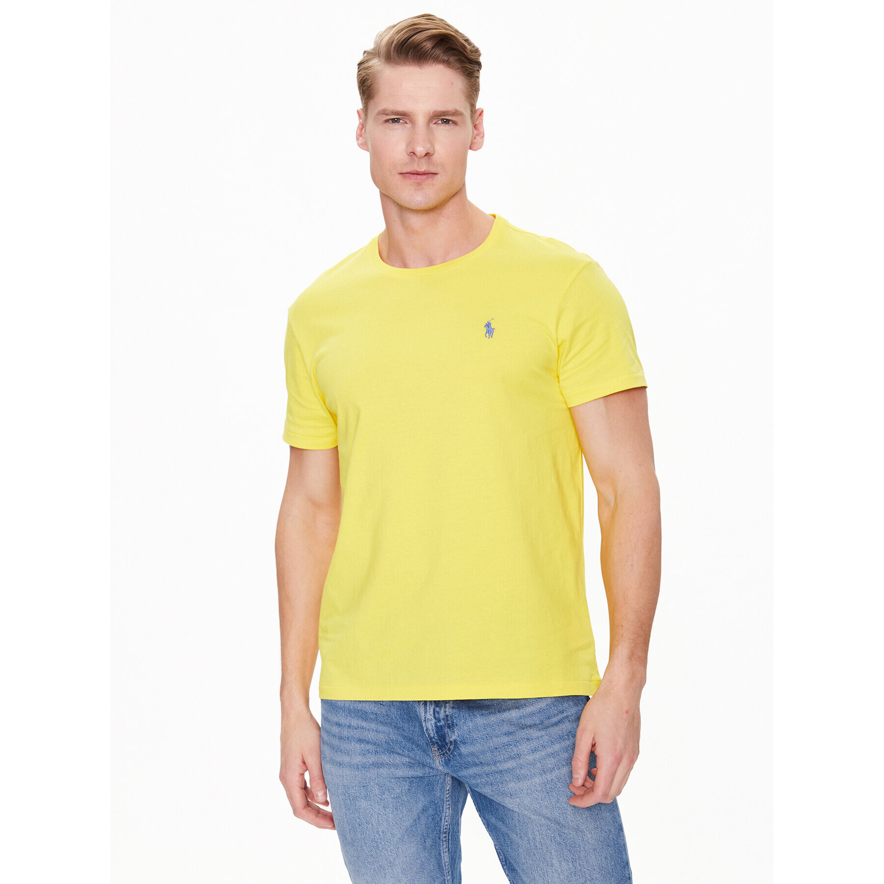 Polo Ralph Lauren Póló 710671438290 Sárga Slim Fit - Pepit.hu