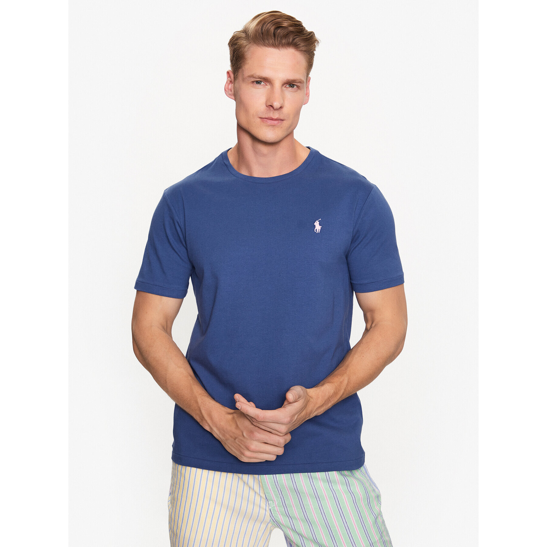 Polo Ralph Lauren Póló 710671438310 Sötétkék Slim Fit - Pepit.hu