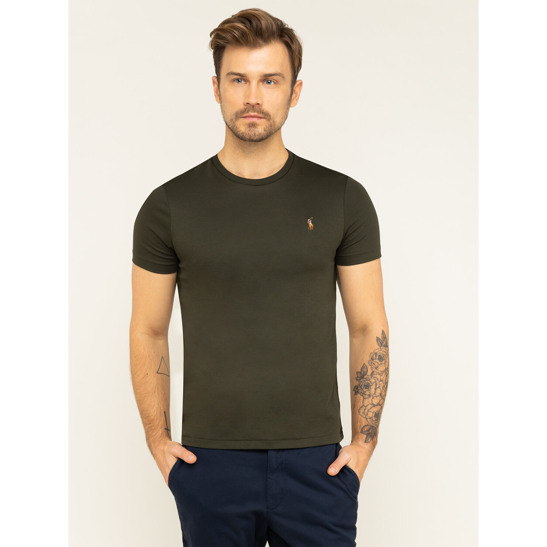 Polo Ralph Lauren Póló 710740727 Zöld Slim Fit - Pepit.hu