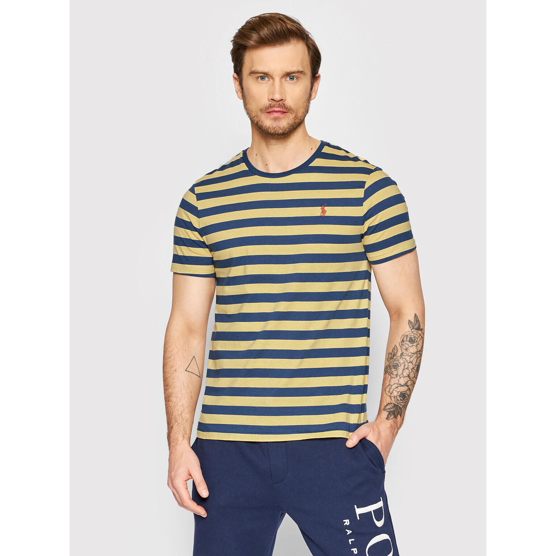 Polo Ralph Lauren Póló 710803479013 Sárga Custom Slim Fit - Pepit.hu