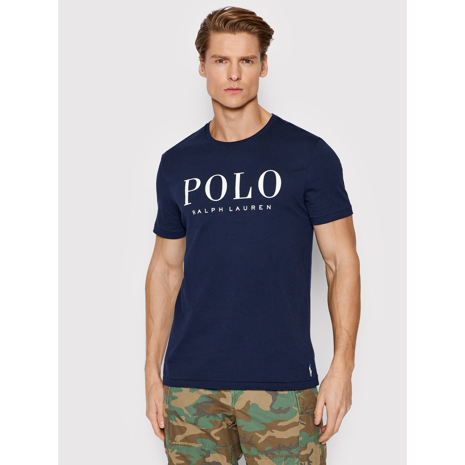 Polo Ralph Lauren Póló 710860829006 Sötétkék Slim Fit - Pepit.hu