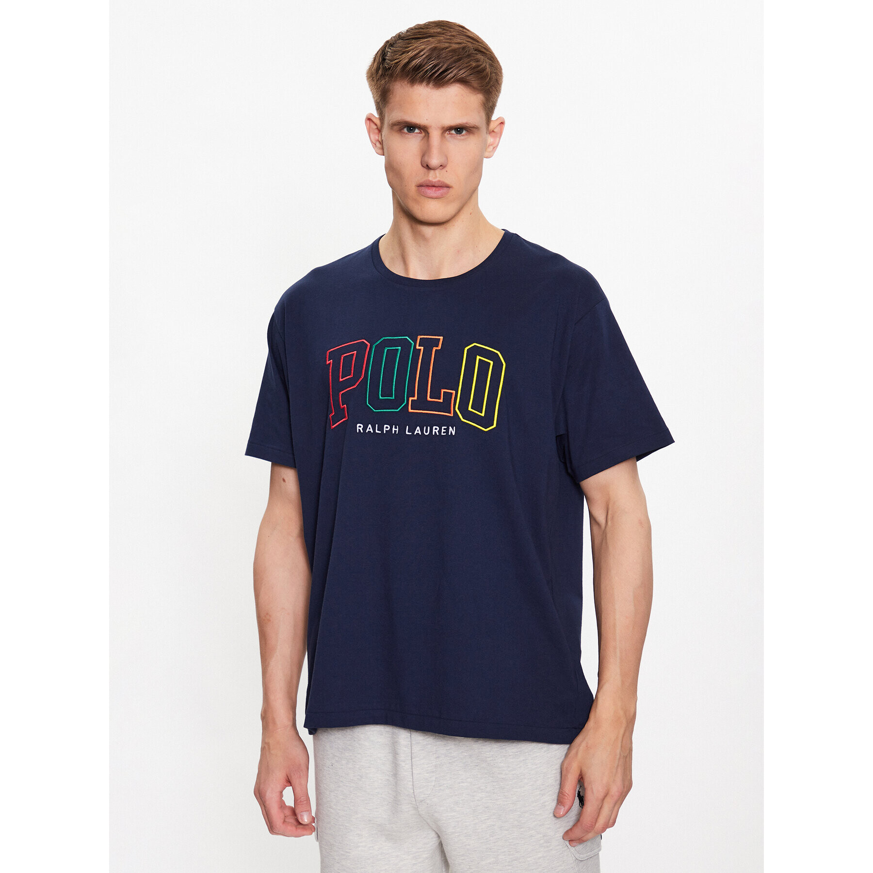 Polo Ralph Lauren Póló 710899185001 Sötétkék Relaxed Fit - Pepit.hu