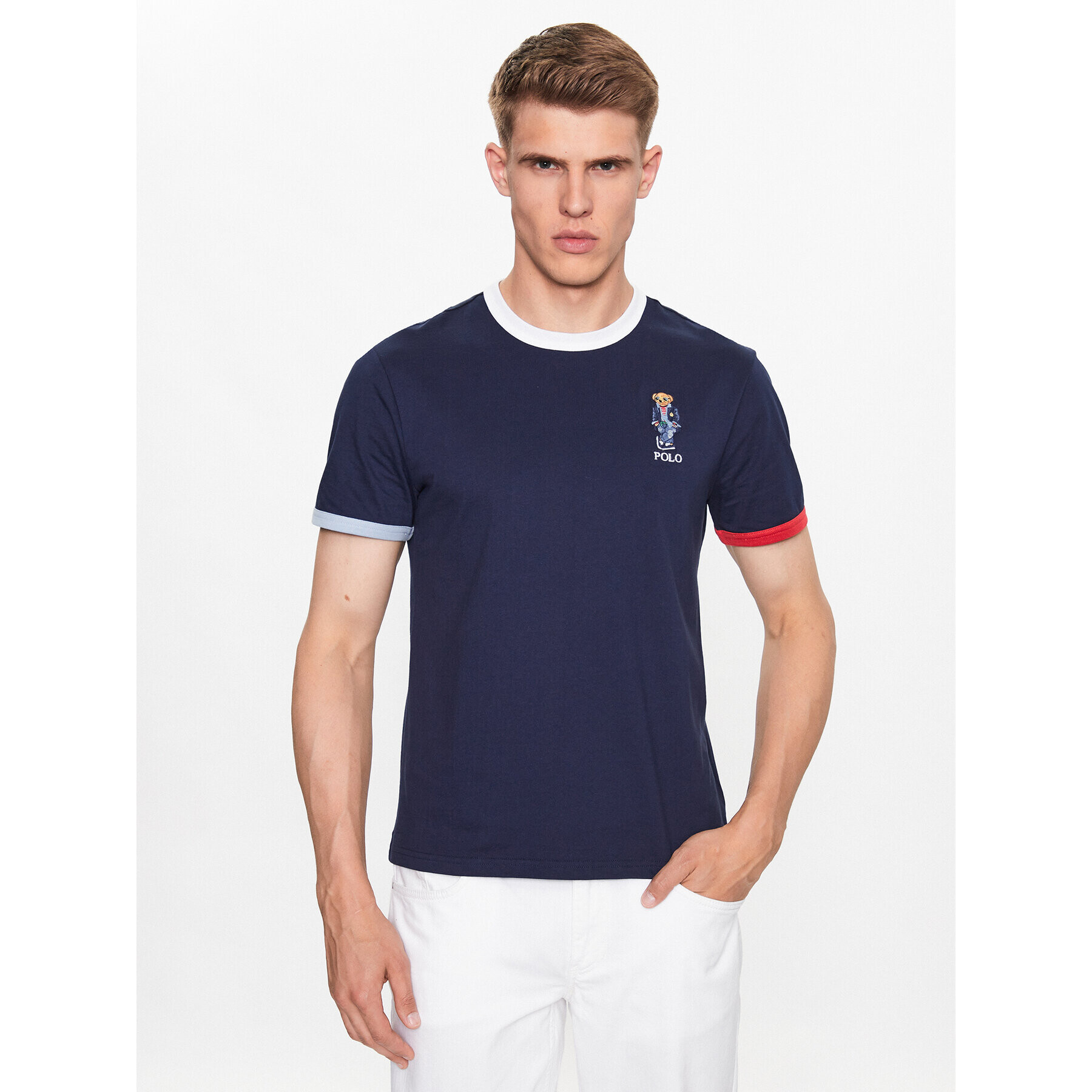 Polo Ralph Lauren Póló 710909789001 Sötétkék Regular Fit - Pepit.hu