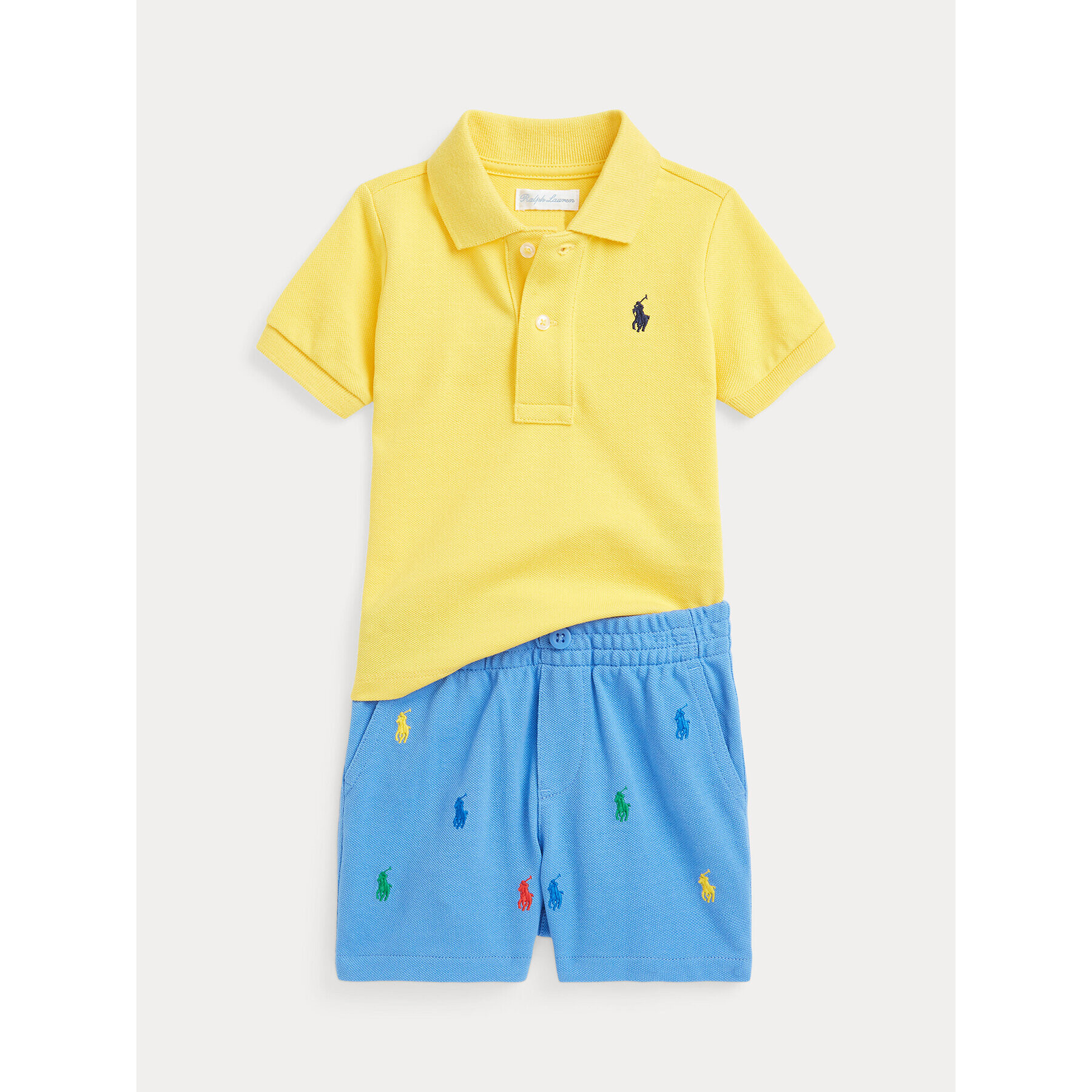 Polo Ralph Lauren Póló és nadrág szett 320870783002 Sárga Regular Fit - Pepit.hu