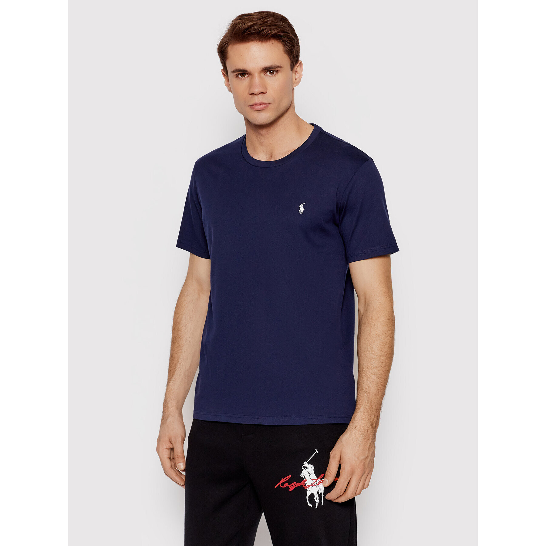 Polo Ralph Lauren Póló Sle 714844756002 Sötétkék Regular Fit - Pepit.hu