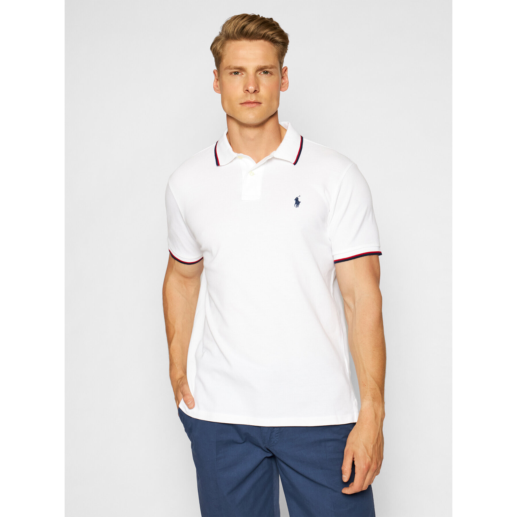 Polo Ralph Lauren Pólóing Classics 710842621002 Fehér Slim Fit - Pepit.hu