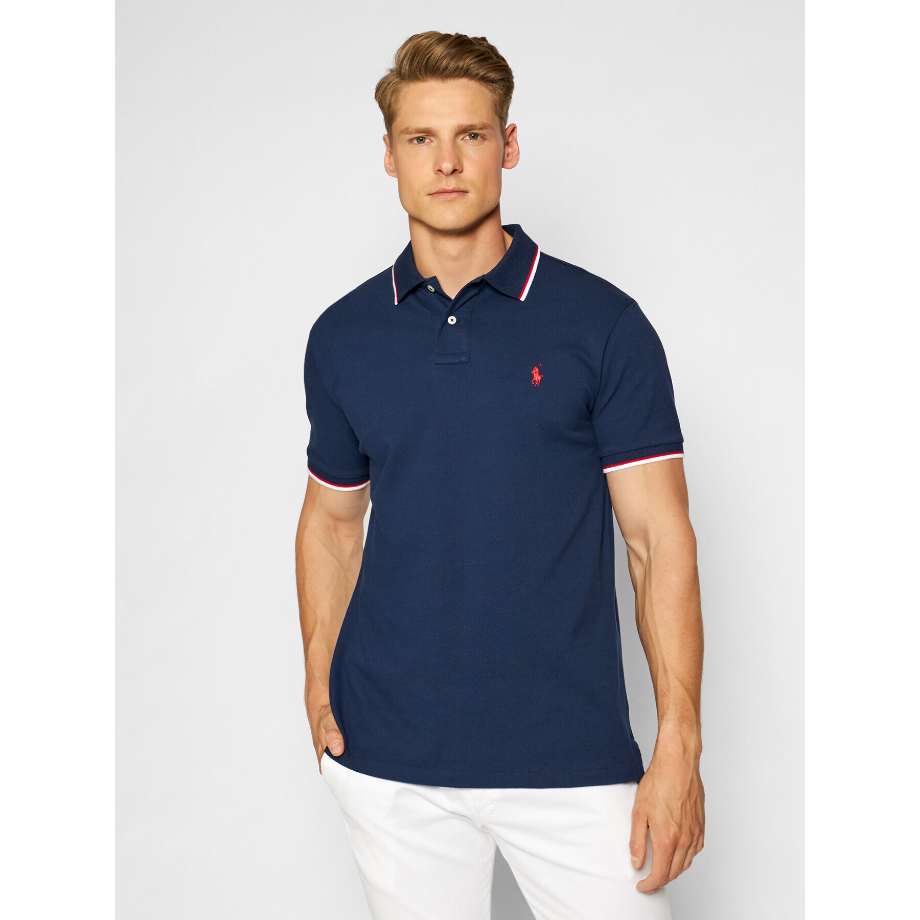 Polo Ralph Lauren Pólóing Classics 710842621003 Sötétkék Slim Fit - Pepit.hu