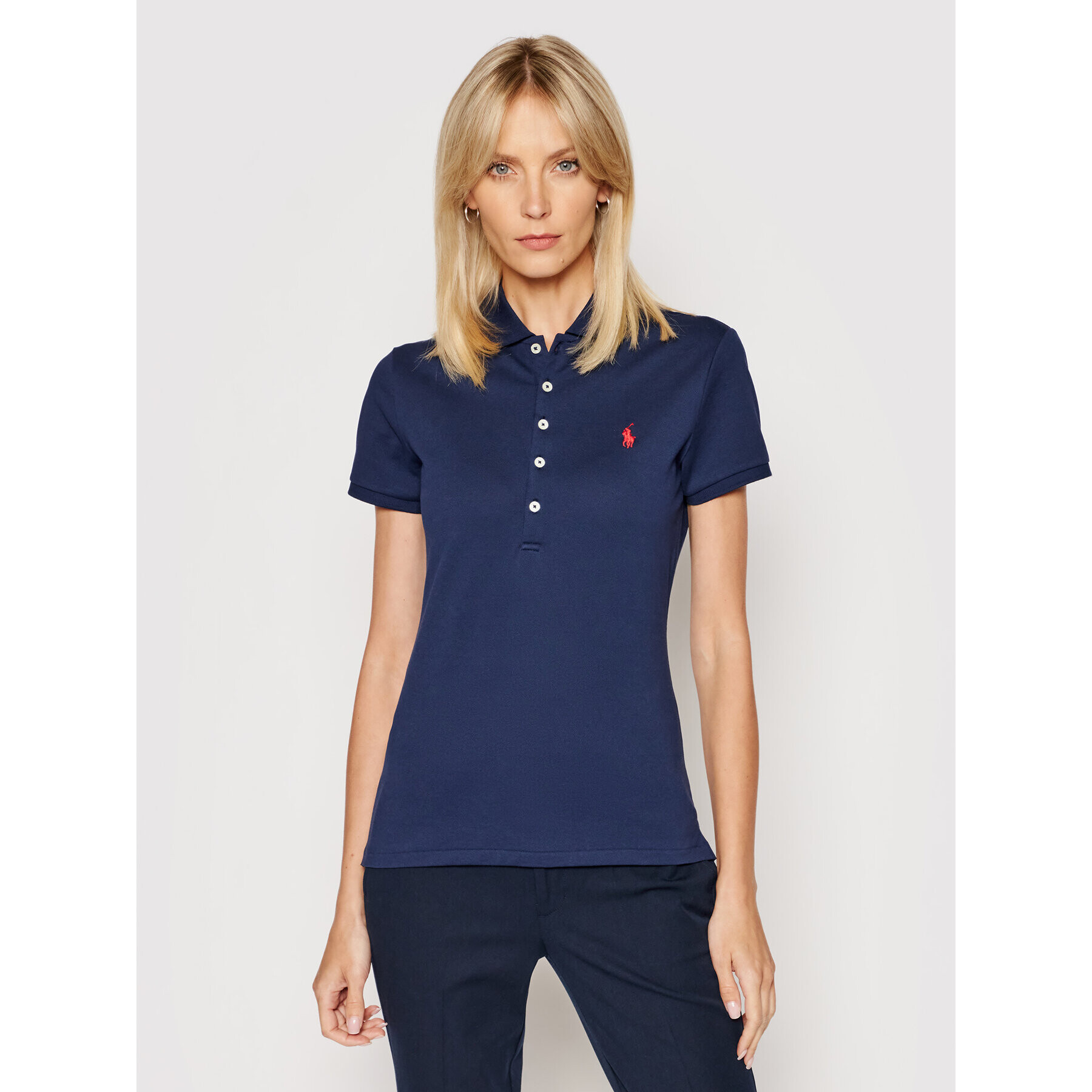 Polo Ralph Lauren Pólóing Julie 211505654111 Sötétkék Slim Fit - Pepit.hu