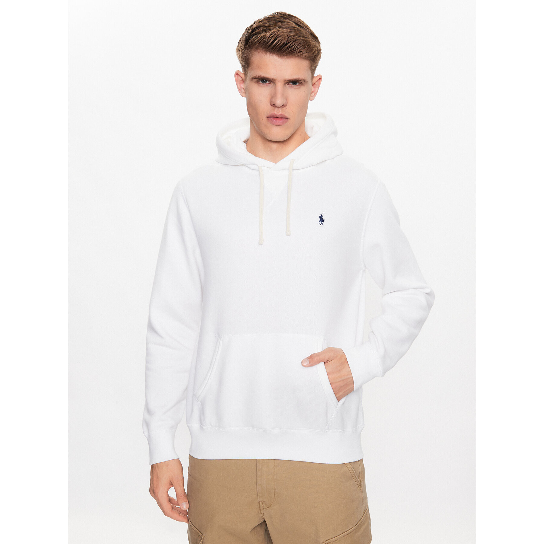 Polo Ralph Lauren Pulóver Fleece 710766778009 Fehér Regular Fit - Pepit.hu