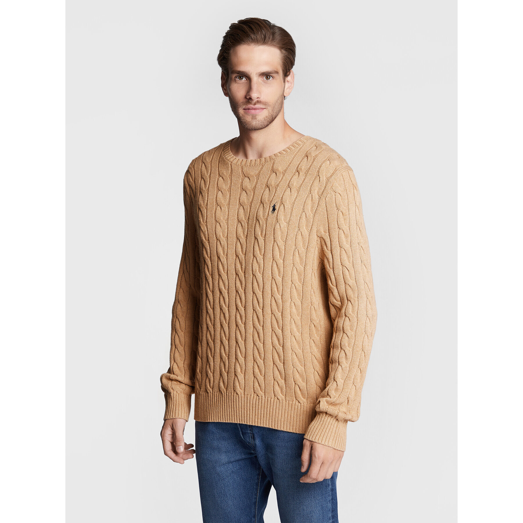 Polo Ralph Lauren Sweater 710775885014 Bézs Regular Fit - Pepit.hu