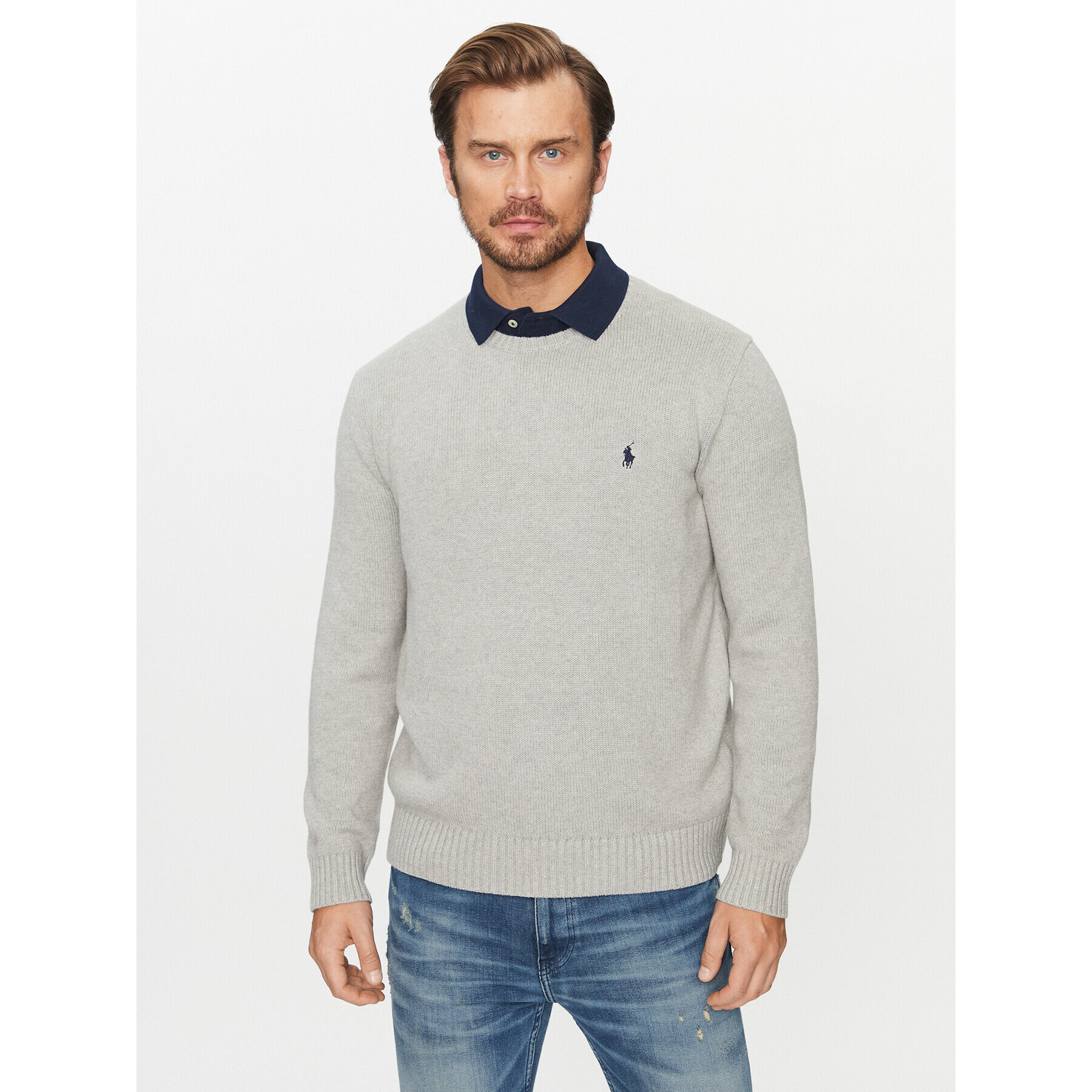 Polo Ralph Lauren Sweater 710810846004 Szürke Regular Fit - Pepit.hu